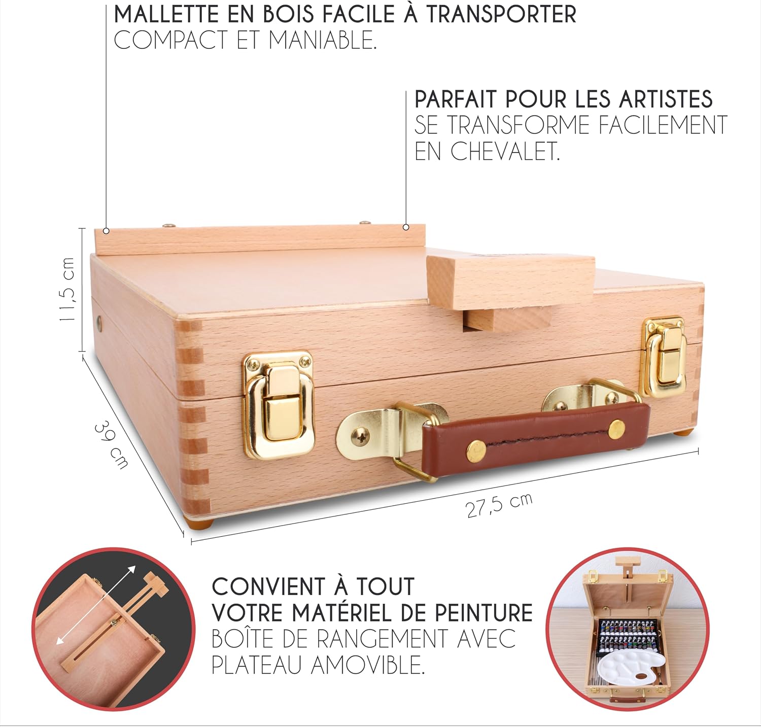 Detalle 2 de Zenacolor Kit peinture 41 pièces 24 tubes 🎨