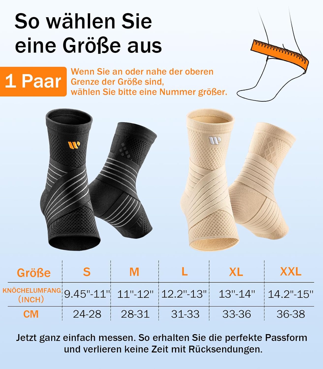 Thumbnail 4 de WHCOOL Knöchelbandage 3D Netz XL