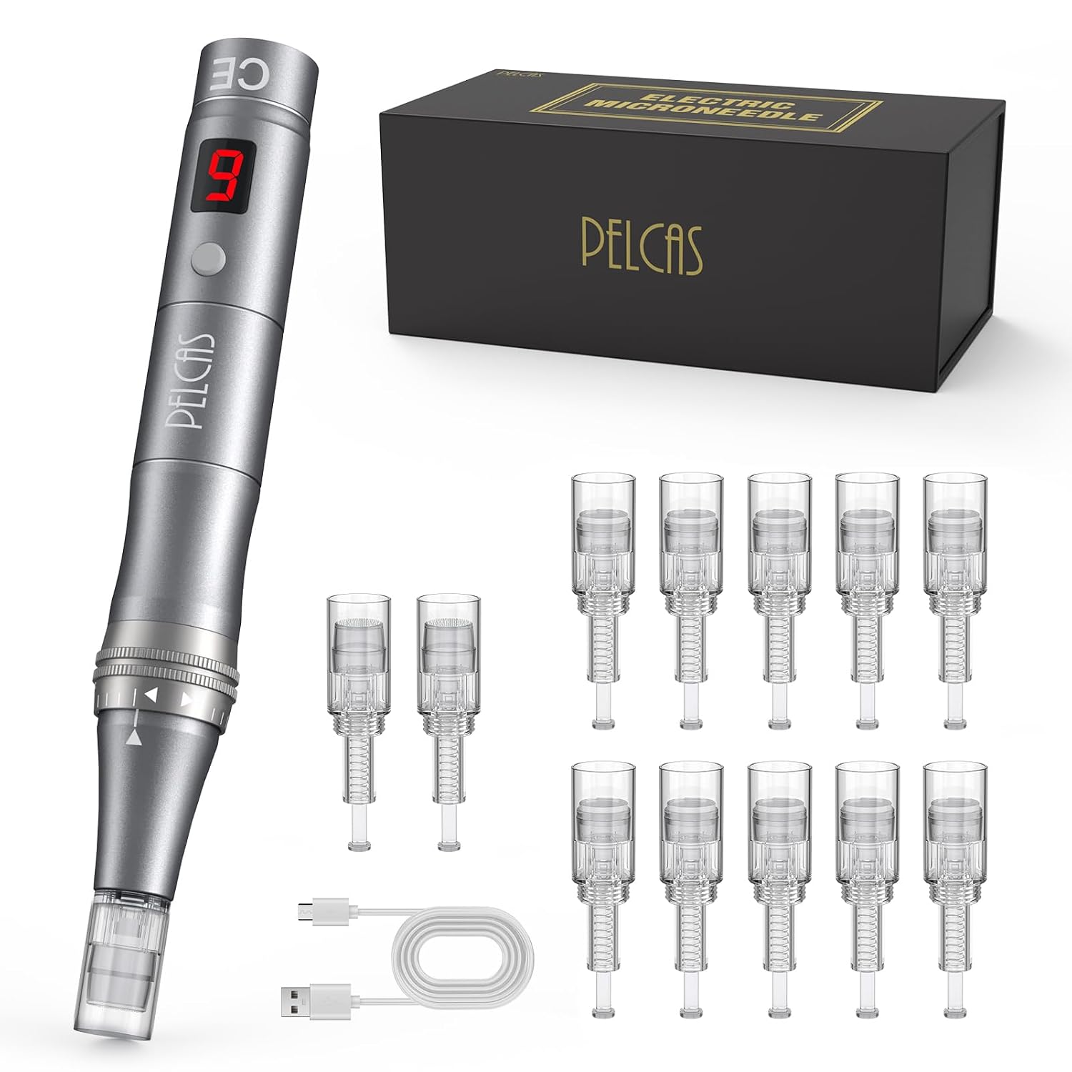 Detalle de PELCAS Dermapen 9 Stufen Microneedling Pen đ