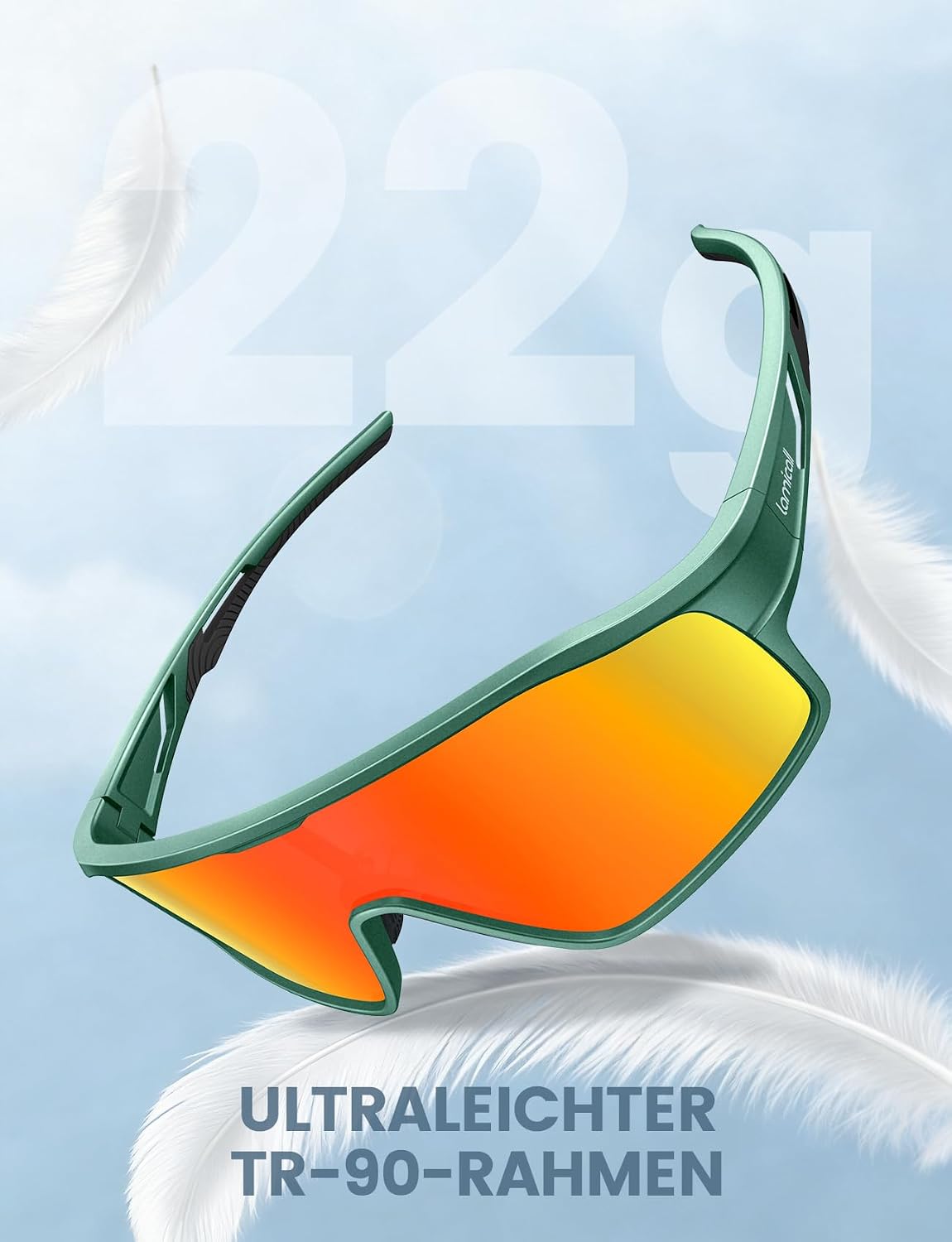 Detalle 2 de Lamicall Kinder-Fahrradbrille 22 g UV400