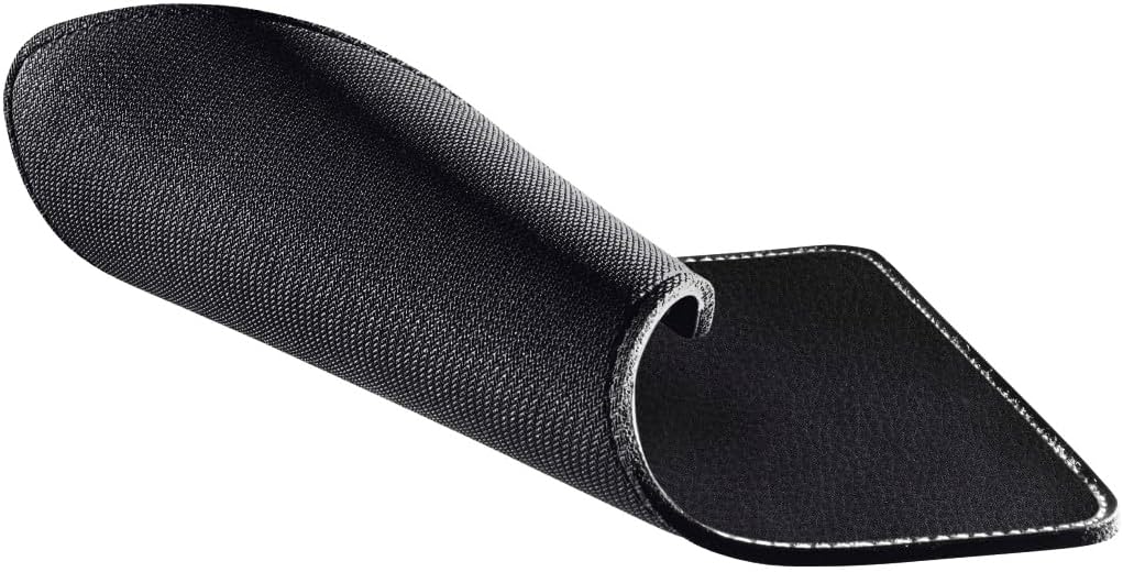 Detalle 2 de Hama Cuir Synthétique tapis de souris noir antidérapant pour bureau
