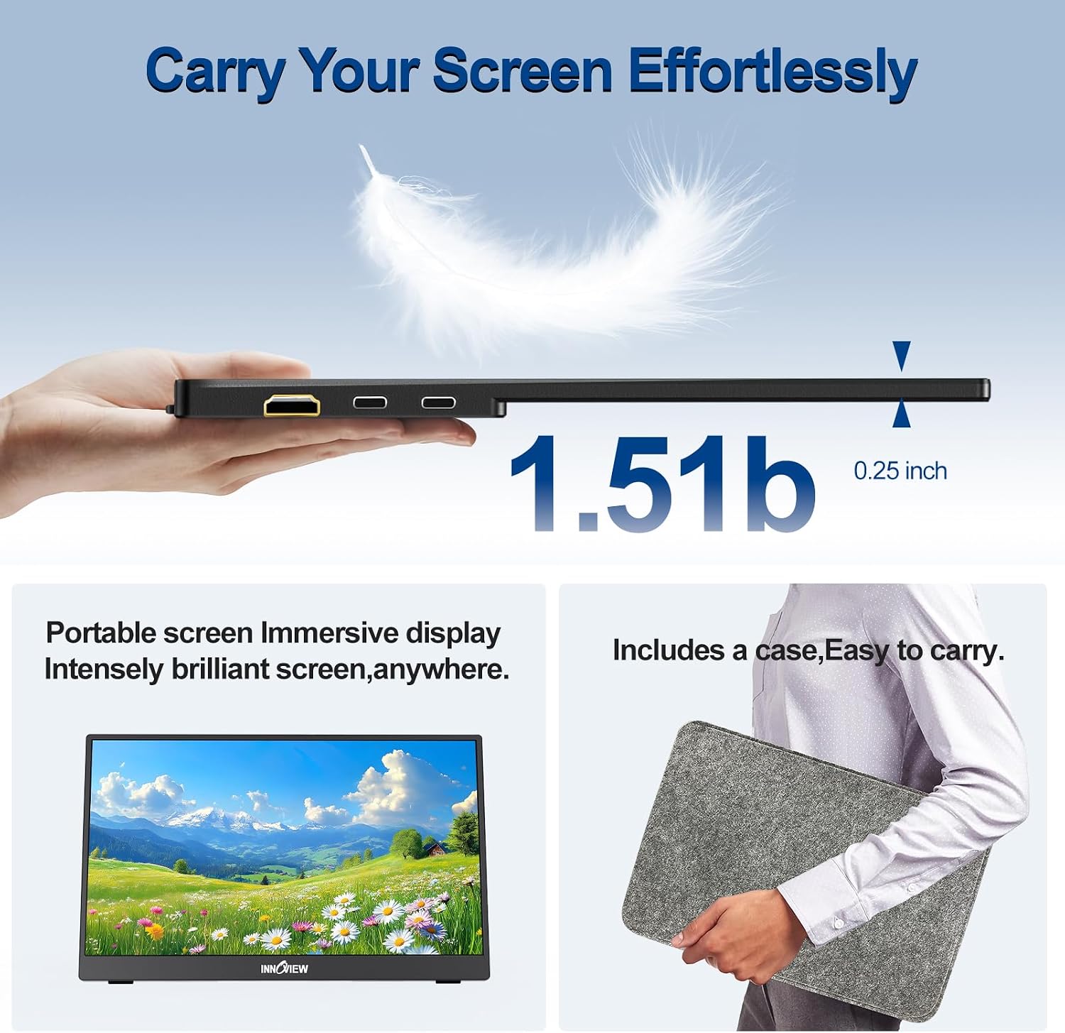 Detalle 1 de InnoView portable monitor 15.6-inch