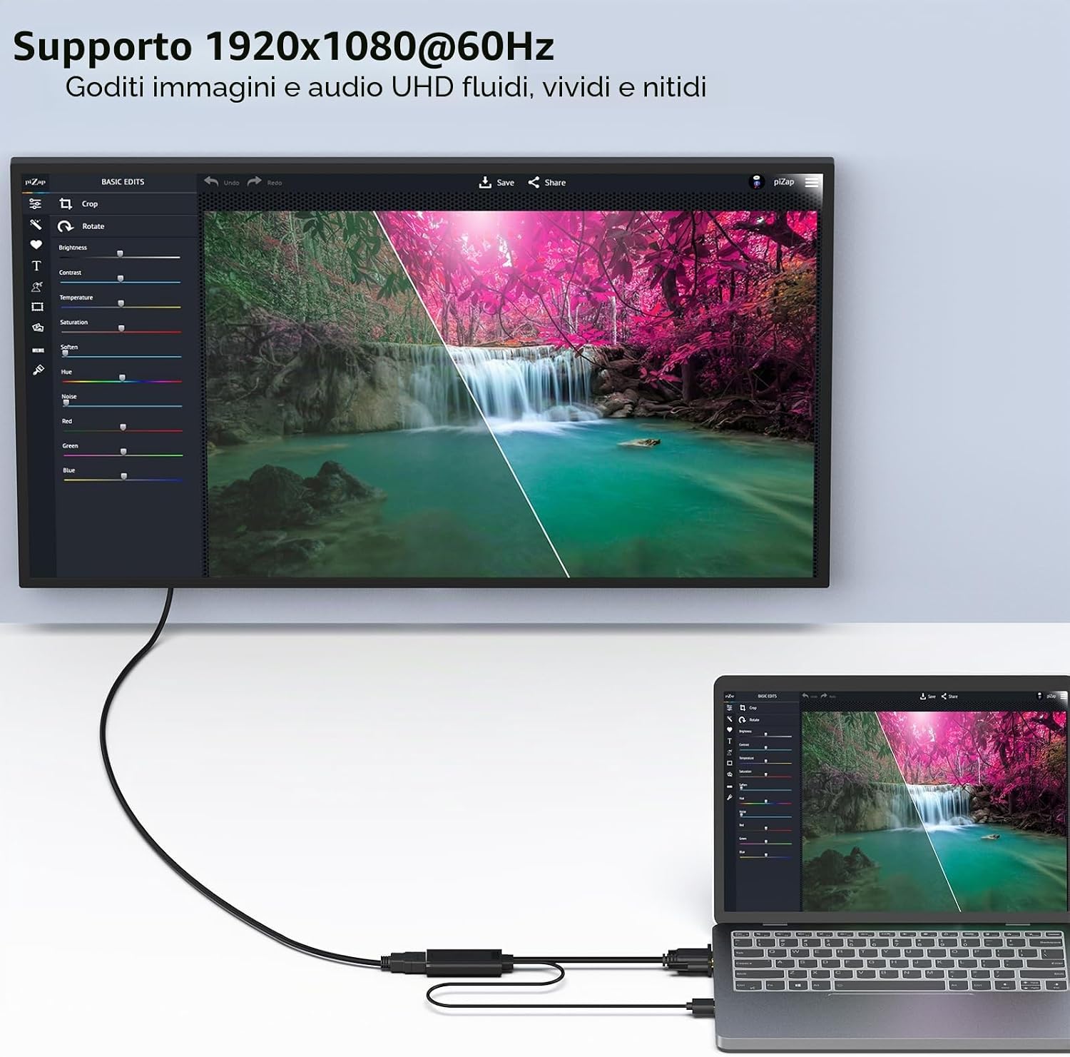 Thumbnail 4 de BENFEI Adattatore VGA a HDMI 1080P con audio 🎥