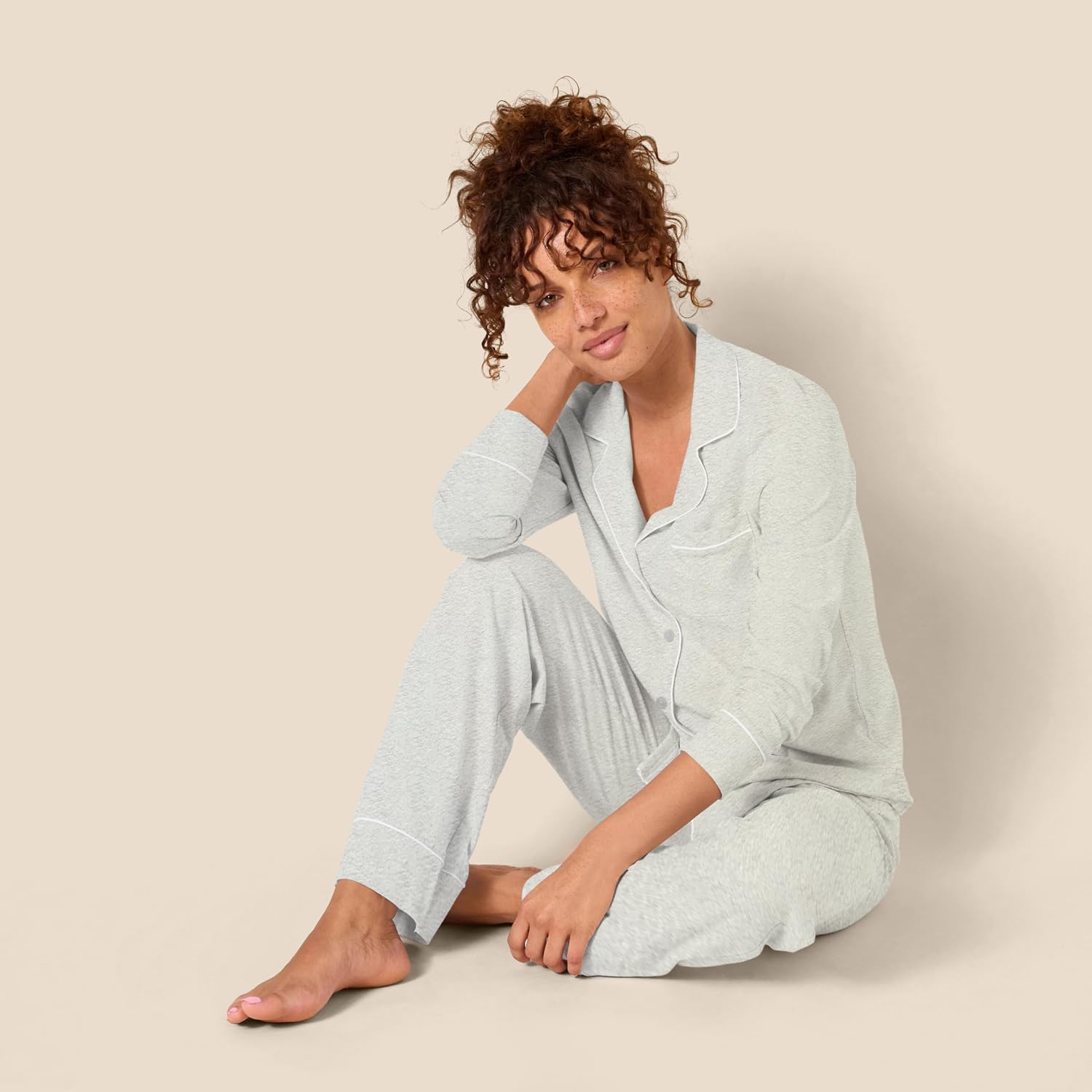 Thumbnail 4 de Amazon Essentials Cotton Modal Pajama Set Small