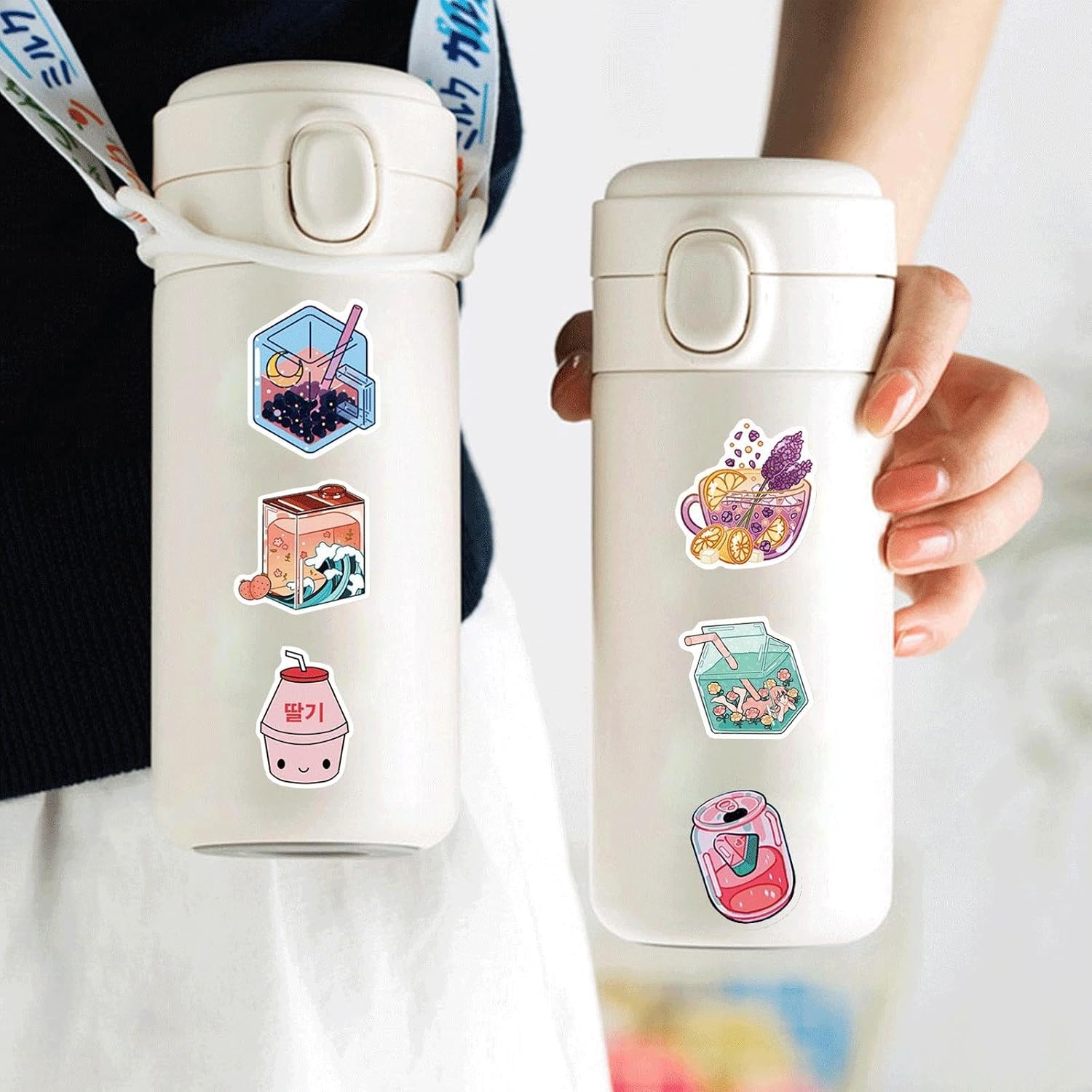 Thumbnail 6 de Tufeifrank 100-Piece Cartoon Vinyl Stickers for Bottles, Laptops and Backpacks