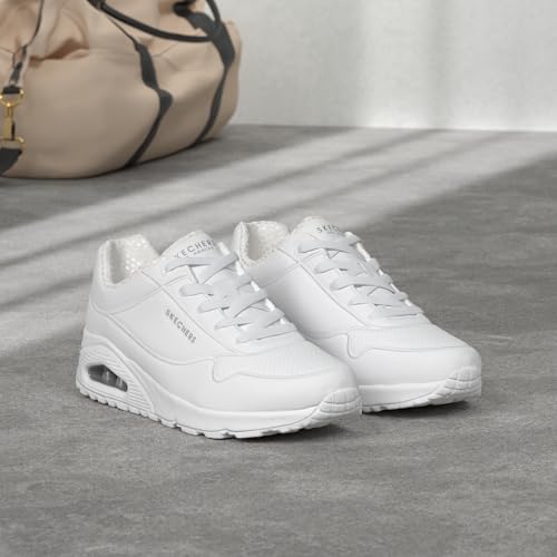 Detalle de Skechers Uno Stand On Air – Scarpe da ginnastica da donna, Bianco 01, 38 EU