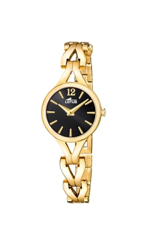Detalle de LOTUS Reloj Mujer Analógico de Acero Inoxidable 316L Dorado 5 ATM Old Money 19023/3