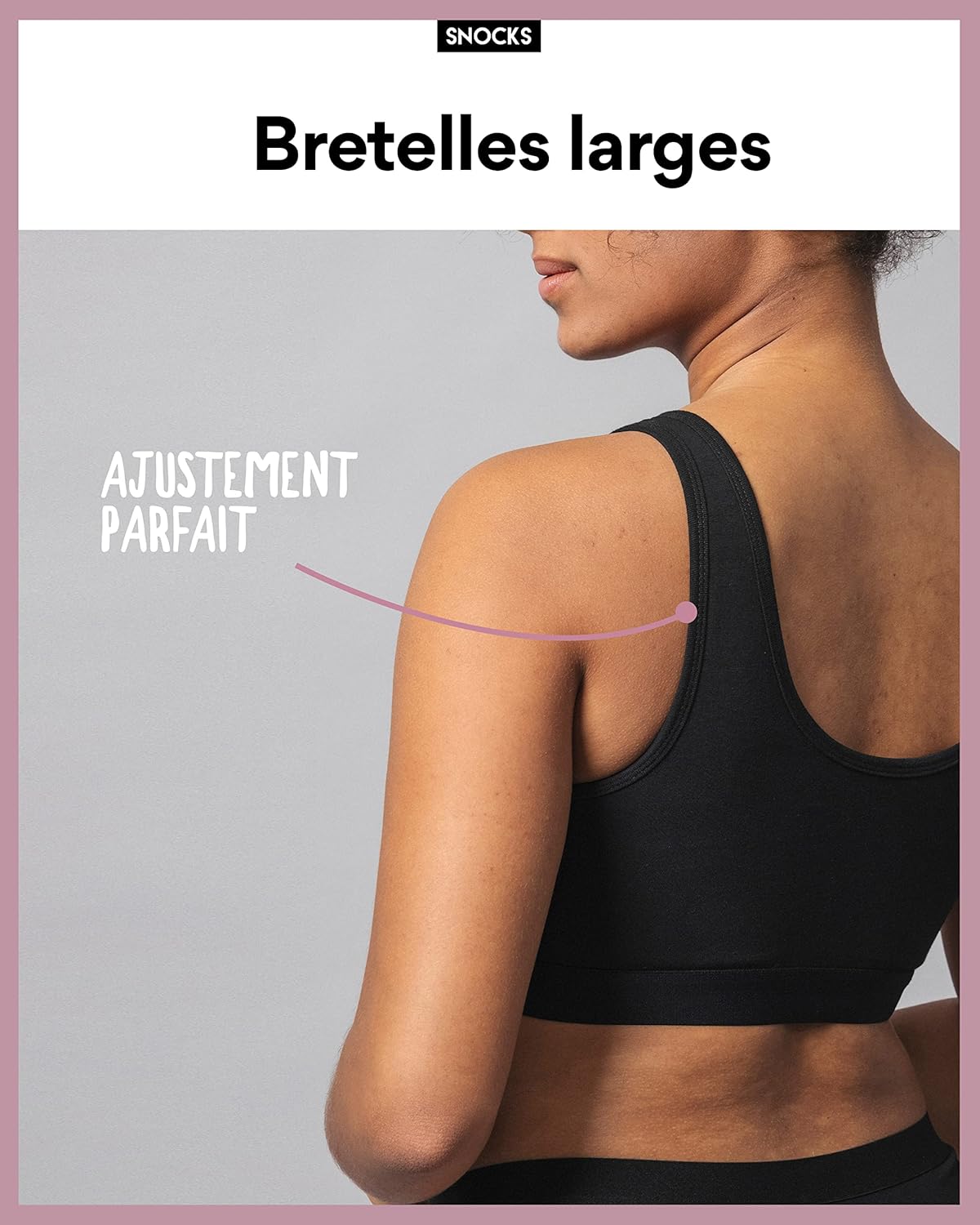 Thumbnail 6 de Snocks 1-Pack Soutien-Gorge Souple Bustier Femme – coton bio, confort au quotidien