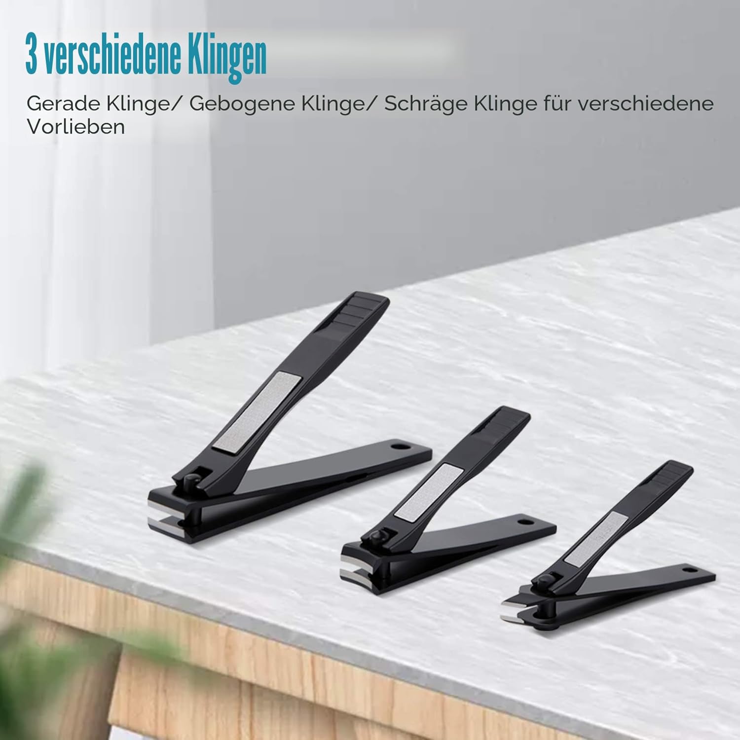 Thumbnail 1 de BEZOX Nagelknipser Set 3 Stück Edelstahl