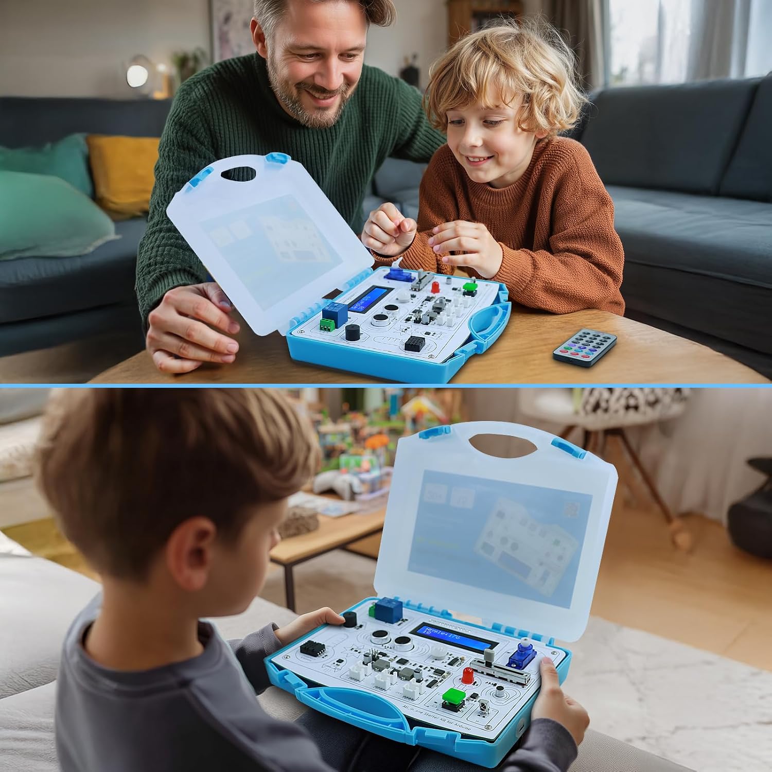 Detalle de ELECROW All-in-one Starter Common Board Kit for Arduino with 15 Sensors and 21 Lessons