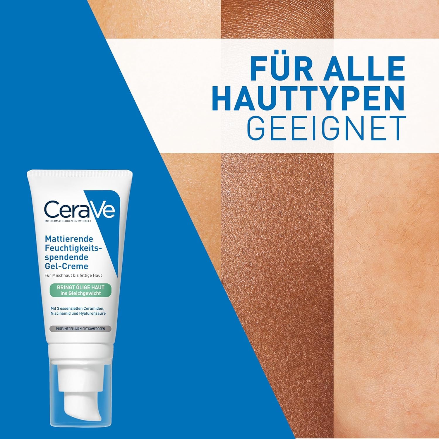 Thumbnail 6 de CeraVe Mattierende Feuchtigkeitsspendende Gel-Creme – eine pflegende Lösung für Mischhaut und fettige Haut (52 ml)