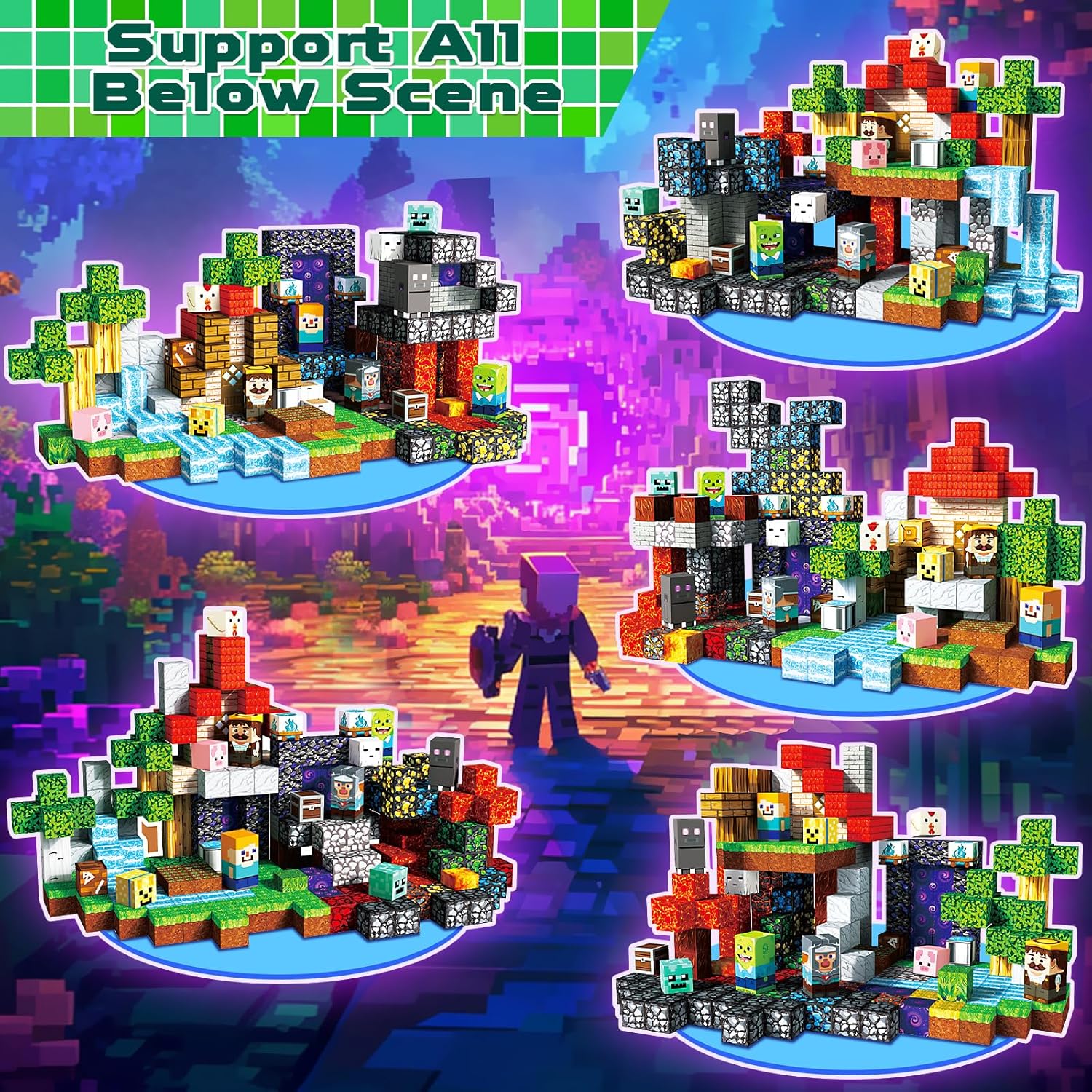 Thumbnail 2 de GraceDuck 300 Magnetic Blocks 🧩