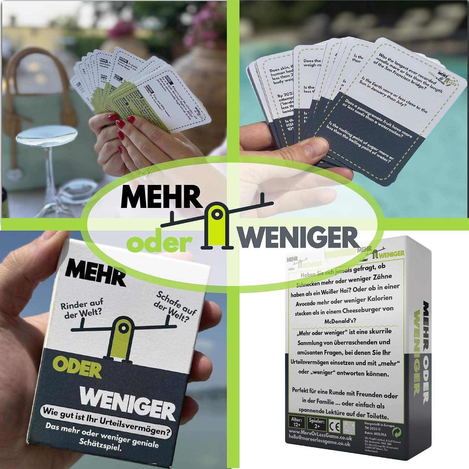 Thumbnail 6 de More or Less „Mehr oder Weniger“-Kartenspiel (Ausgabe Geografie) von More or Less