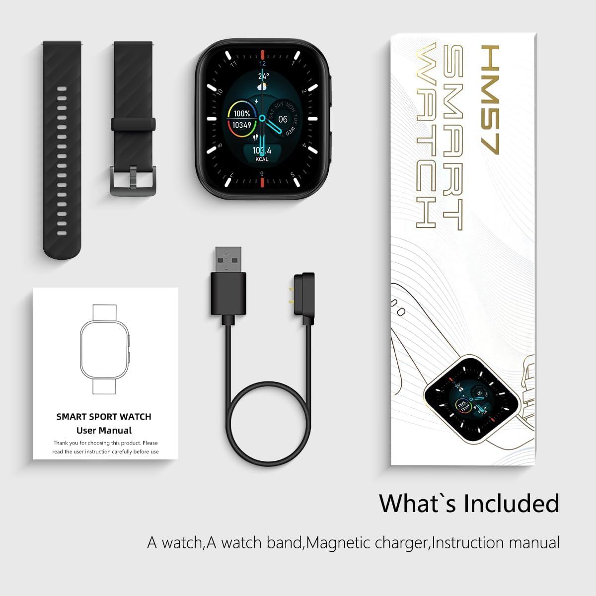 Thumbnail 6 de FITVII HM57 Smart Fitness Tracker with 1.85-Inch Display and 120+ Sport Modes