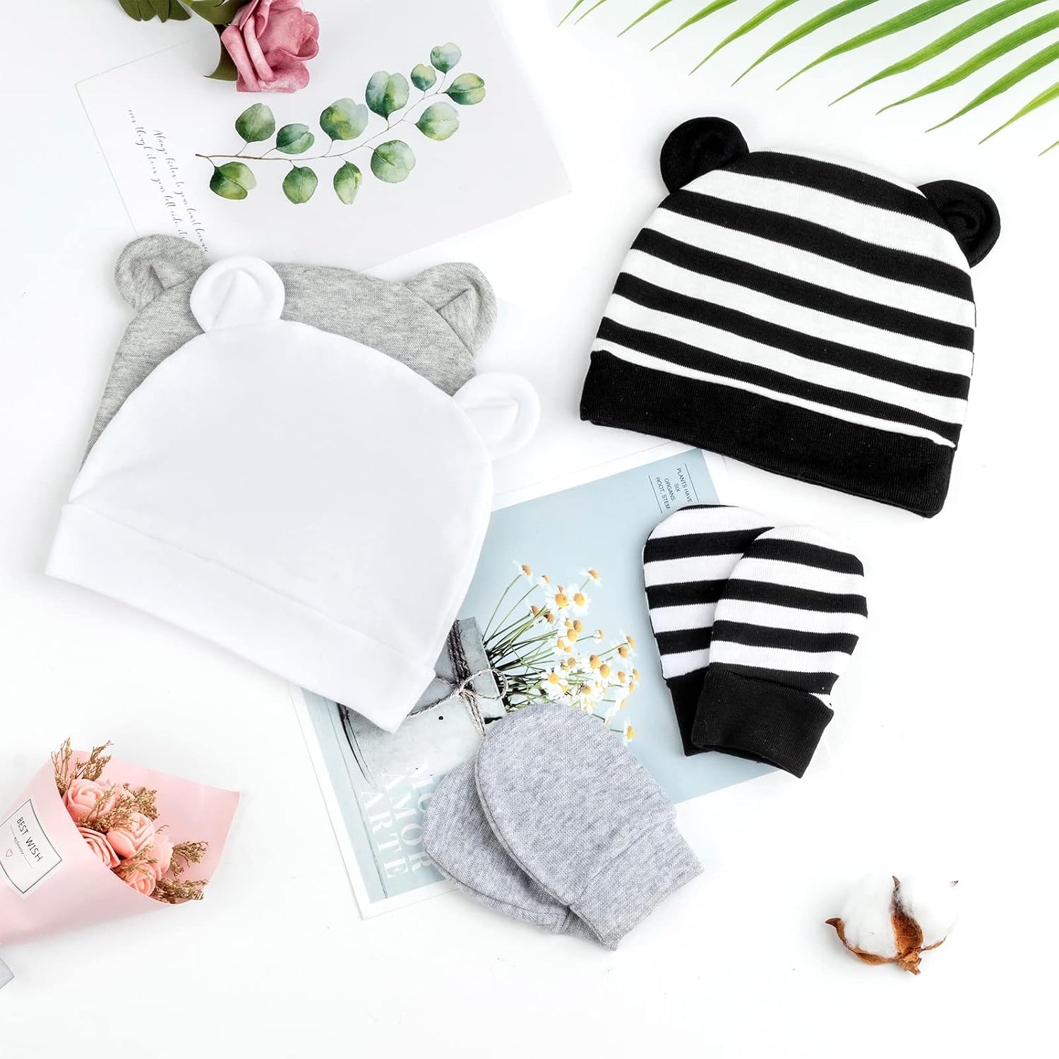 Detalle 2 de DRESHOW Newborn Beanie & Gloves 0-6 Months