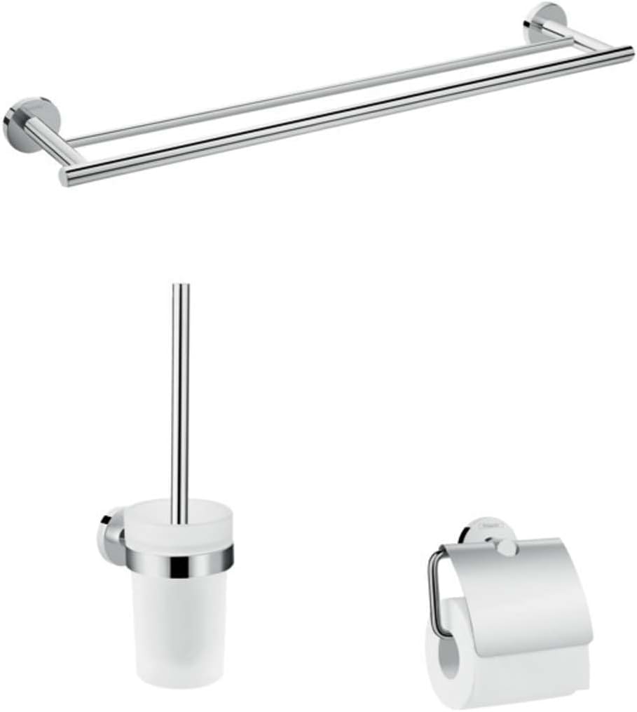 Detalle de hansgrohe Logis Universal – Duschablage, Eckregal 160×160×226 mm, Chrom
