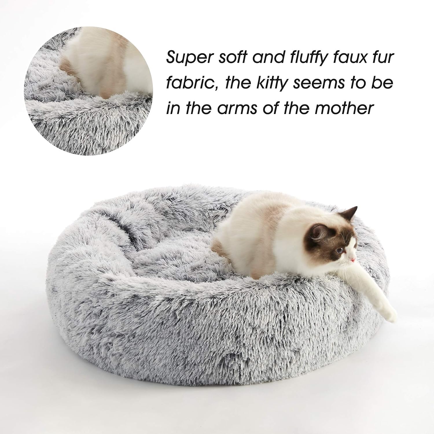 Detalle de Western Home Round Pet Bed, 24-Inch