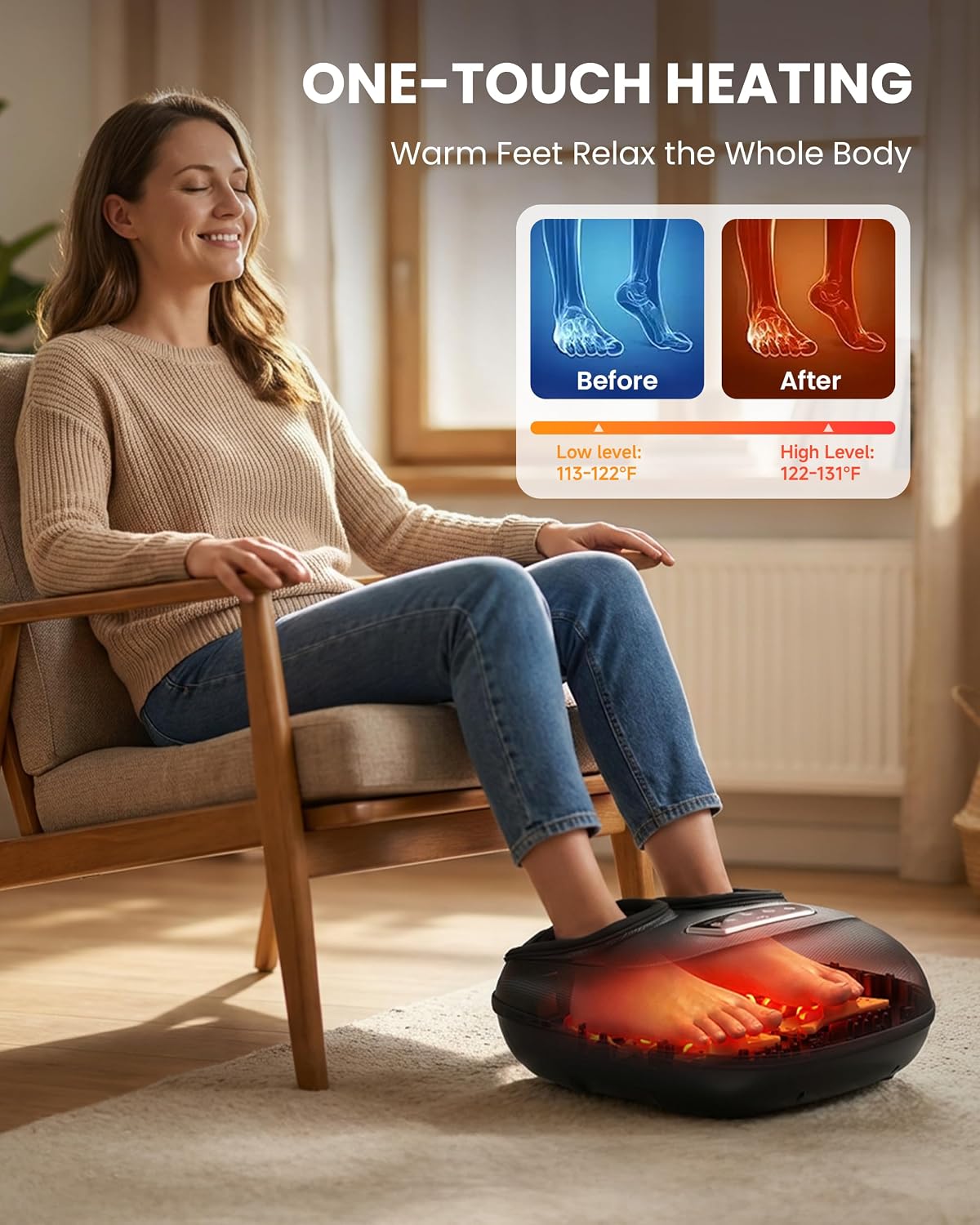 Thumbnail 5 de CILI FSA Eligible HSA Shiatsu Foot Massager ⚙