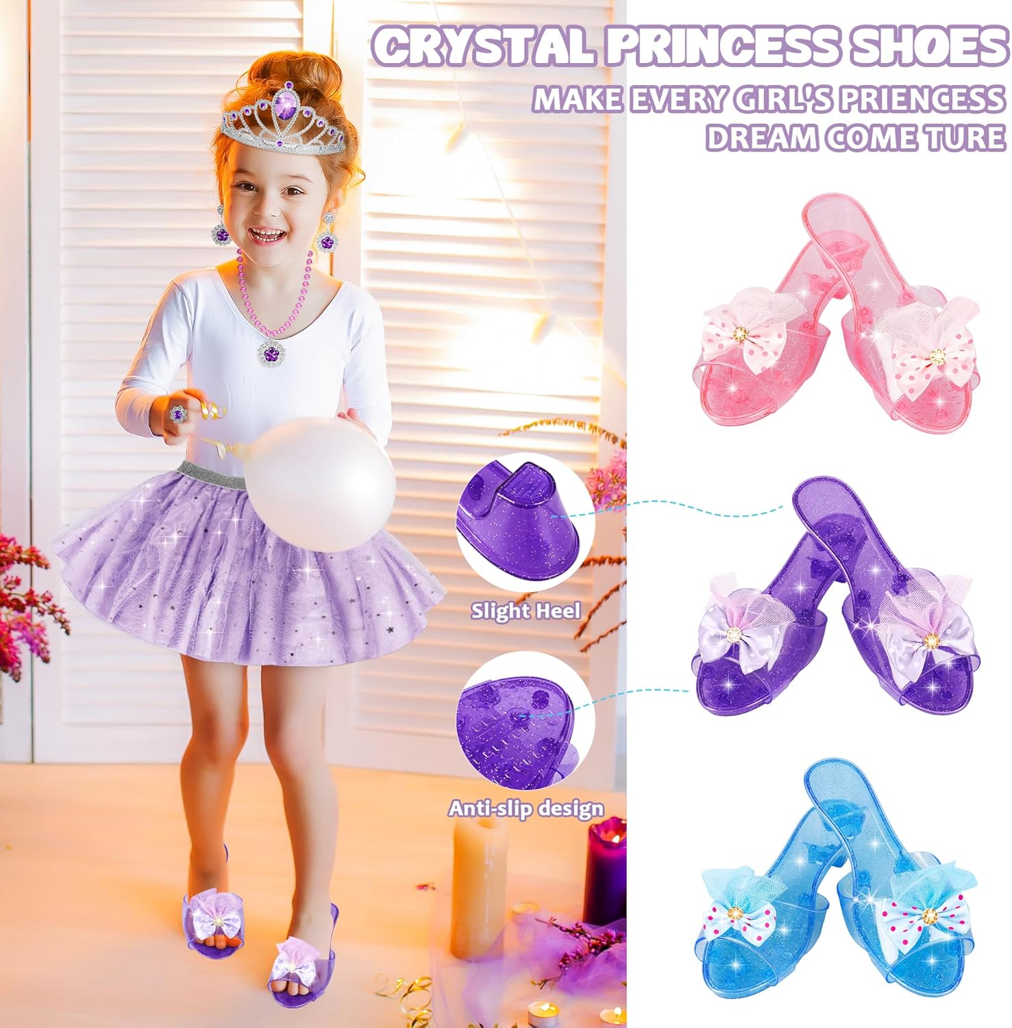 Detalle de LJZJ Princess Dress Up Ages 3-6