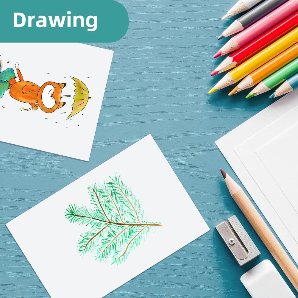 Thumbnail 6 de OFFCUP lot de 108 cartes postales vierges A6 double face 15×10 cm pour impression et écriture