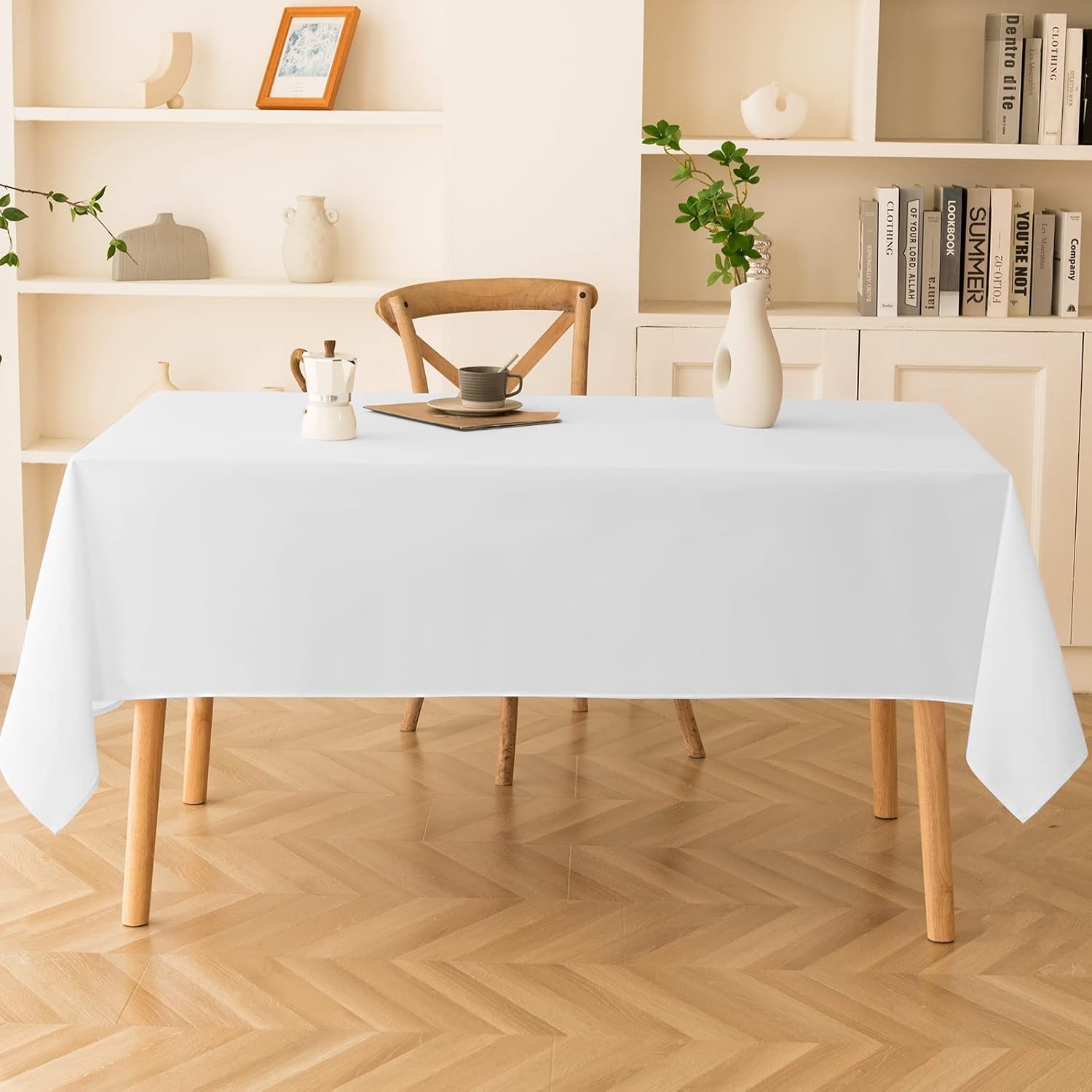 Thumbnail 6 de Aocoz 90x132 Inch Pink Rectangle Tablecloths – 6-Pack for 6ft to 8ft Tables