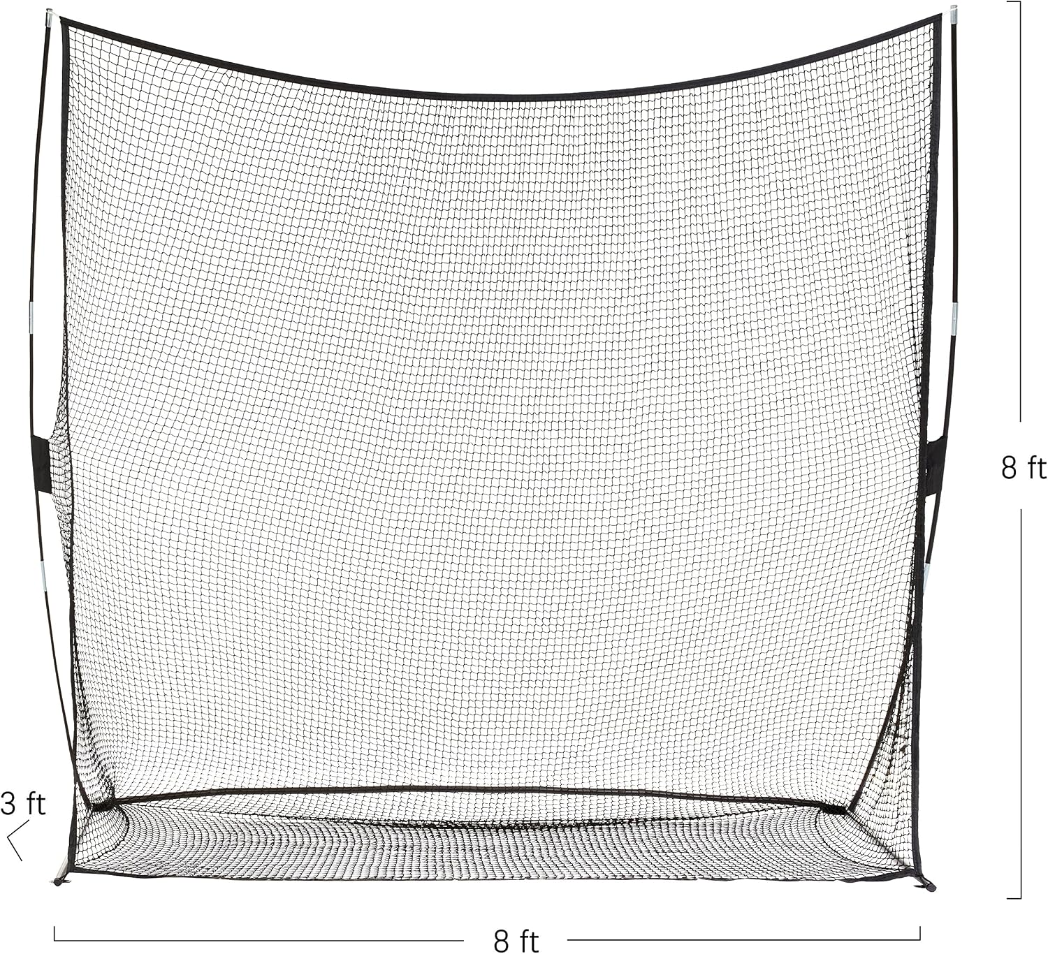 Detalle 2 de Amazon Basics przenośna siatka treningowa do golfa 2,44 × 2,44 m