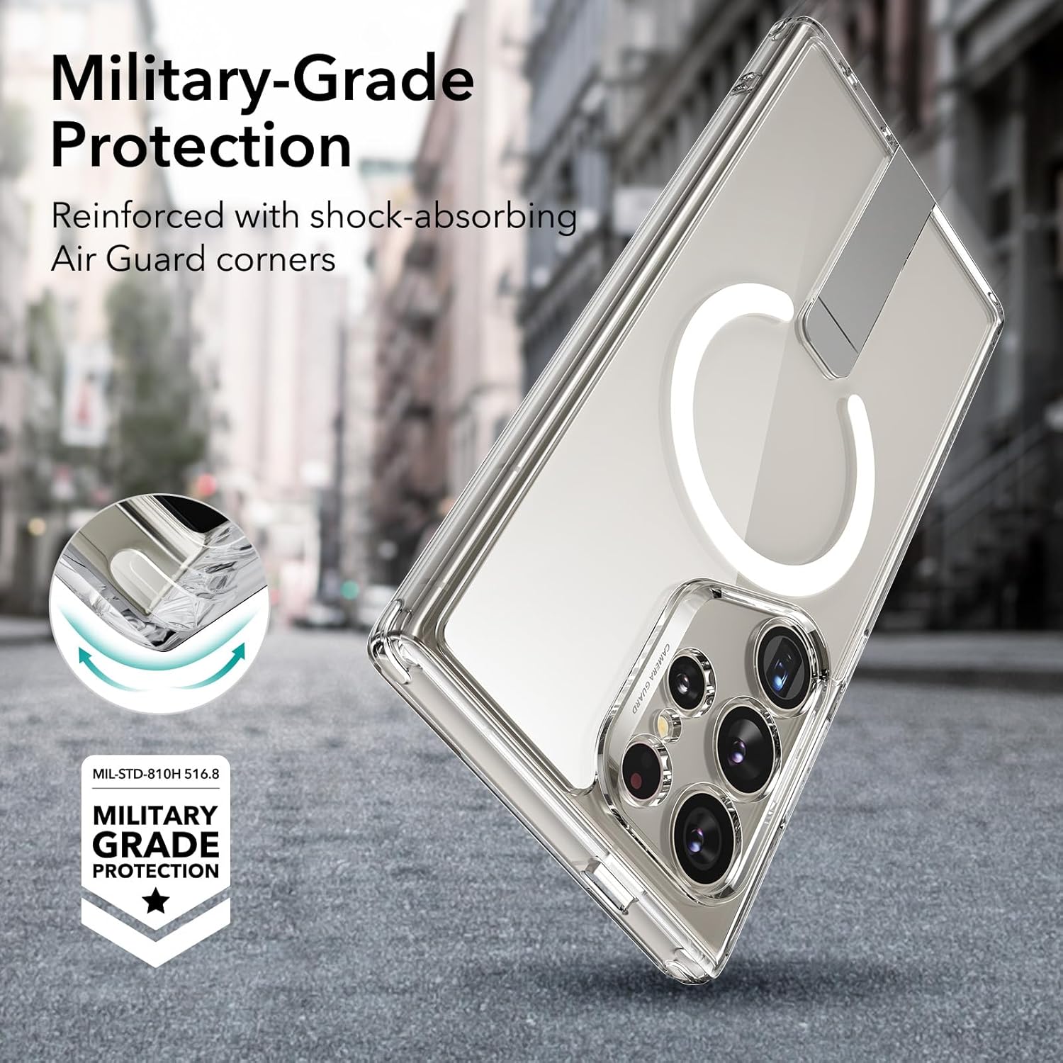 Thumbnail 3 de ESR Coque Galaxy S24 Ultra avec Support Magnétique et Puissants Aimants