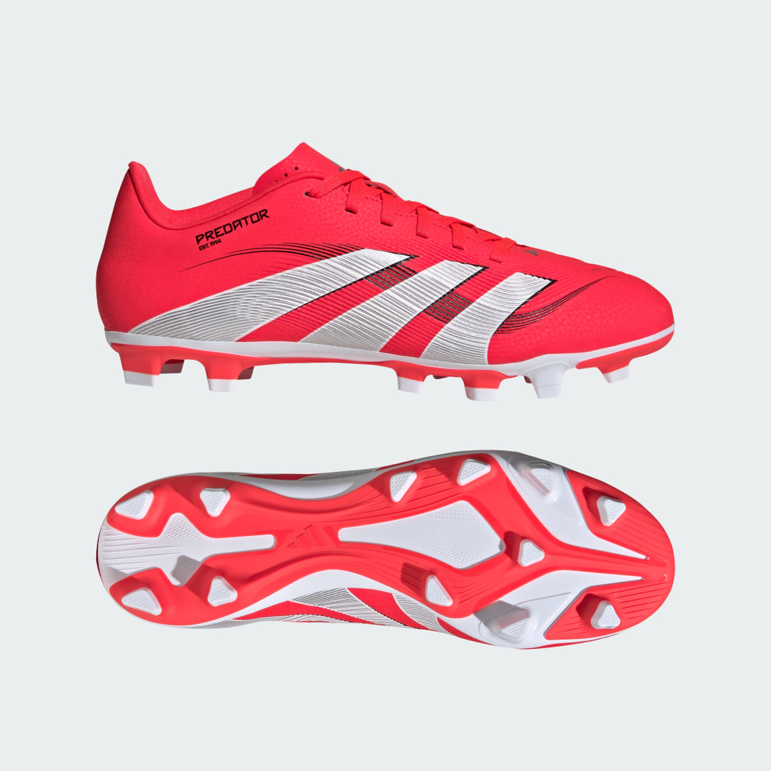 Detalle de Adidas Predator Club césped natural 1️⃣ Rojo
