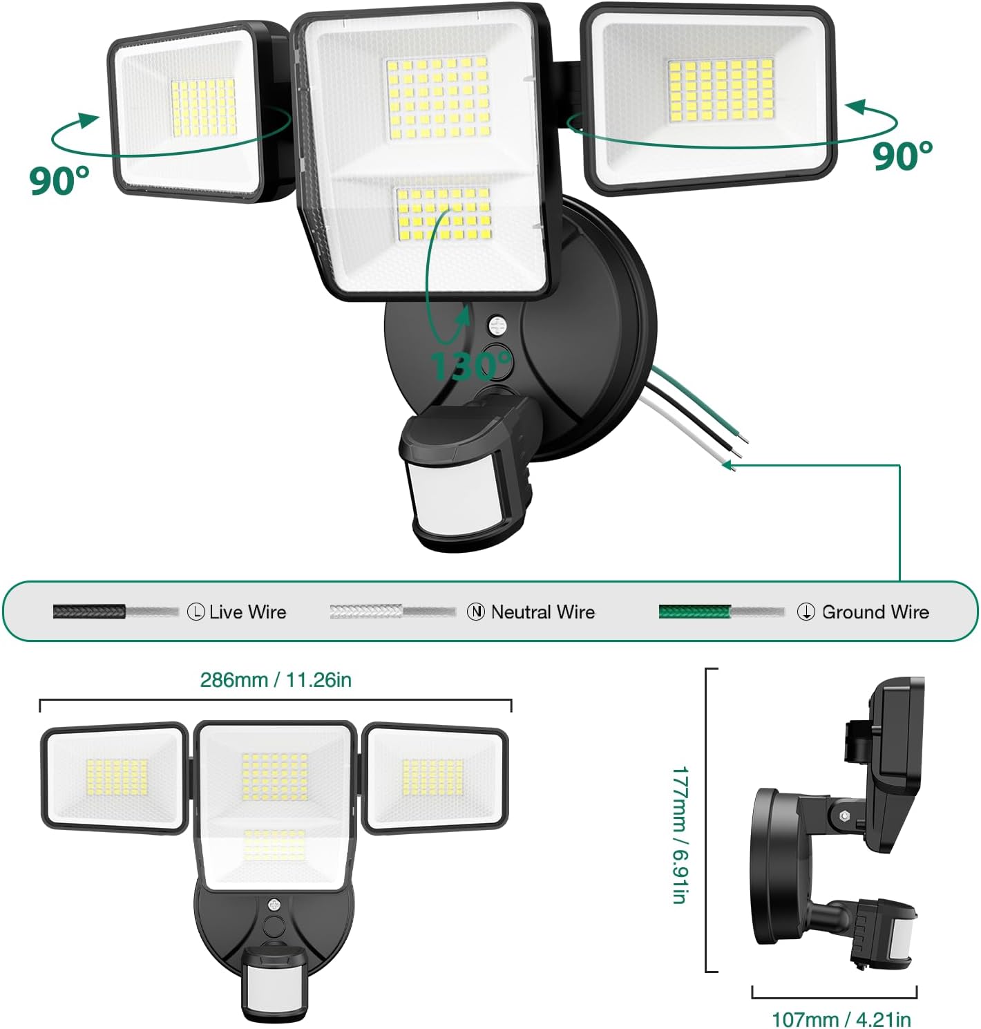 Thumbnail 2 de Omibee outdoor security light, 70W
