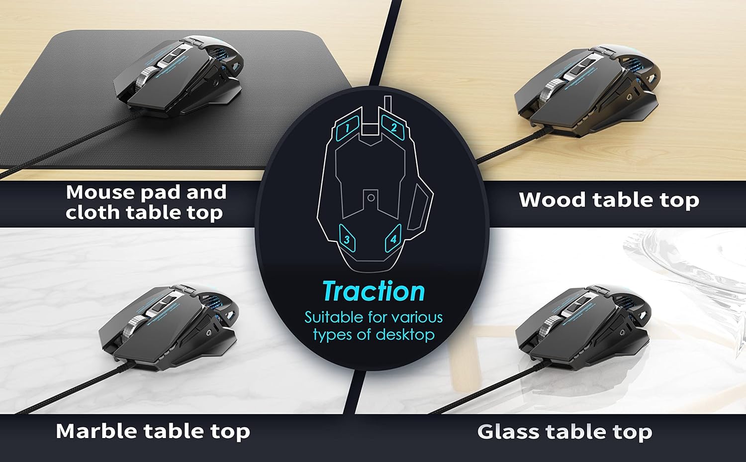 Thumbnail 5 de CYD C300 Gaming Mouse: wired, ergonomic and budget-friendly for hours of play