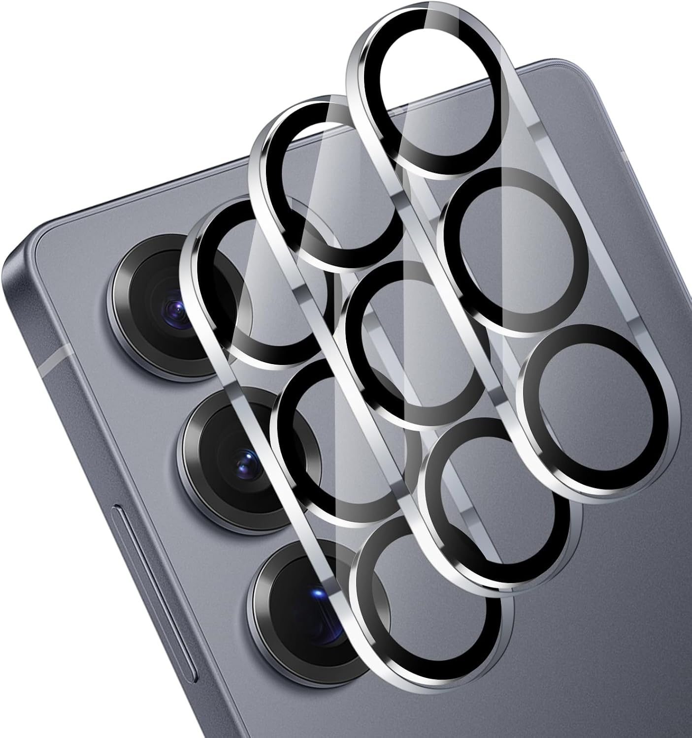 Detalle de OFFCUP V9-3WT-S25PLUS-YTJTM-FBA – osłona aparatu Galaxy S25 Plus, szkło 9H