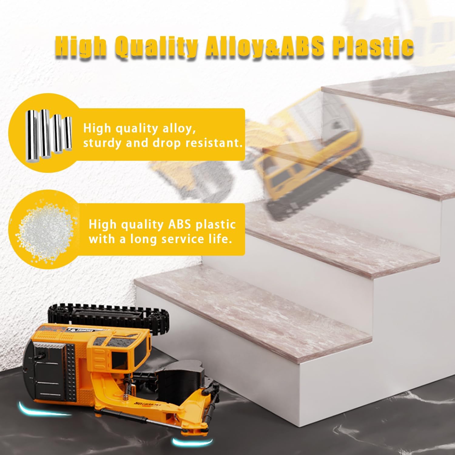 Detalle de Ruutcasy Remote Control Excavator – 1:24 Scale RC Digger for Kids