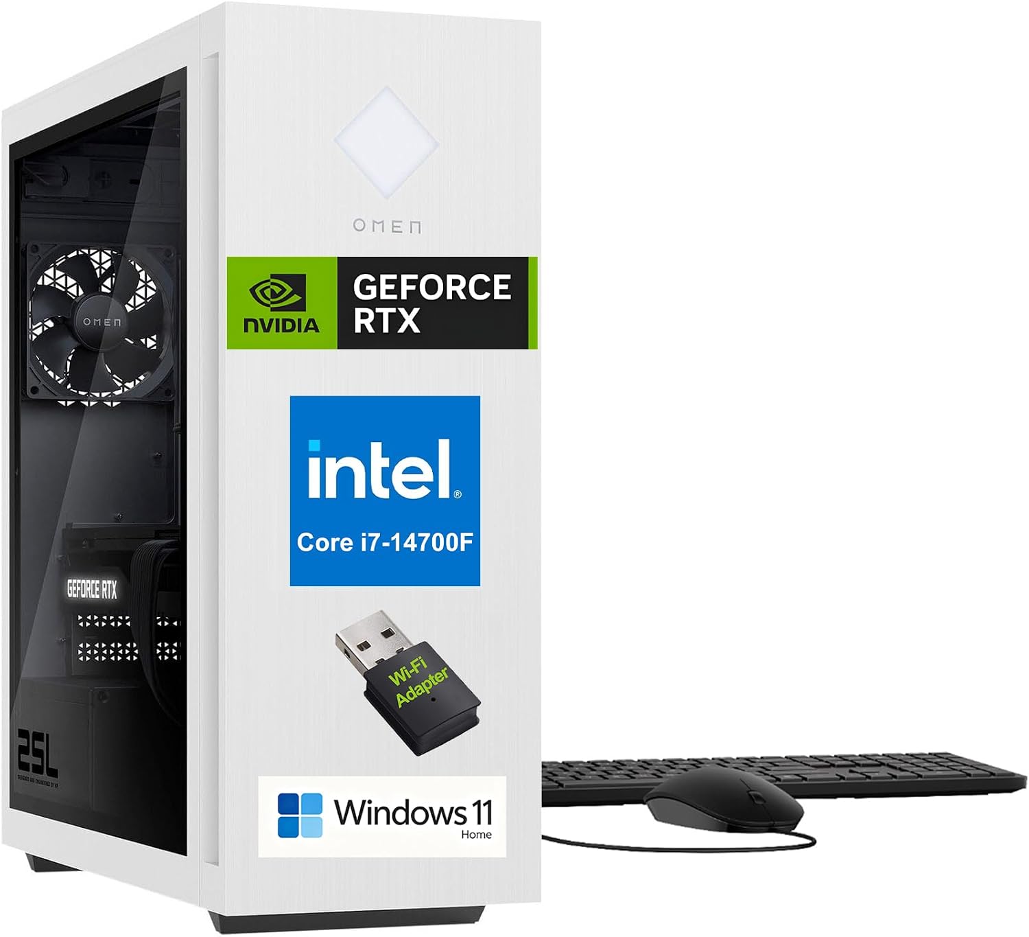 Detalle de HP Gaming Desktop, Intel Core i7-14700F