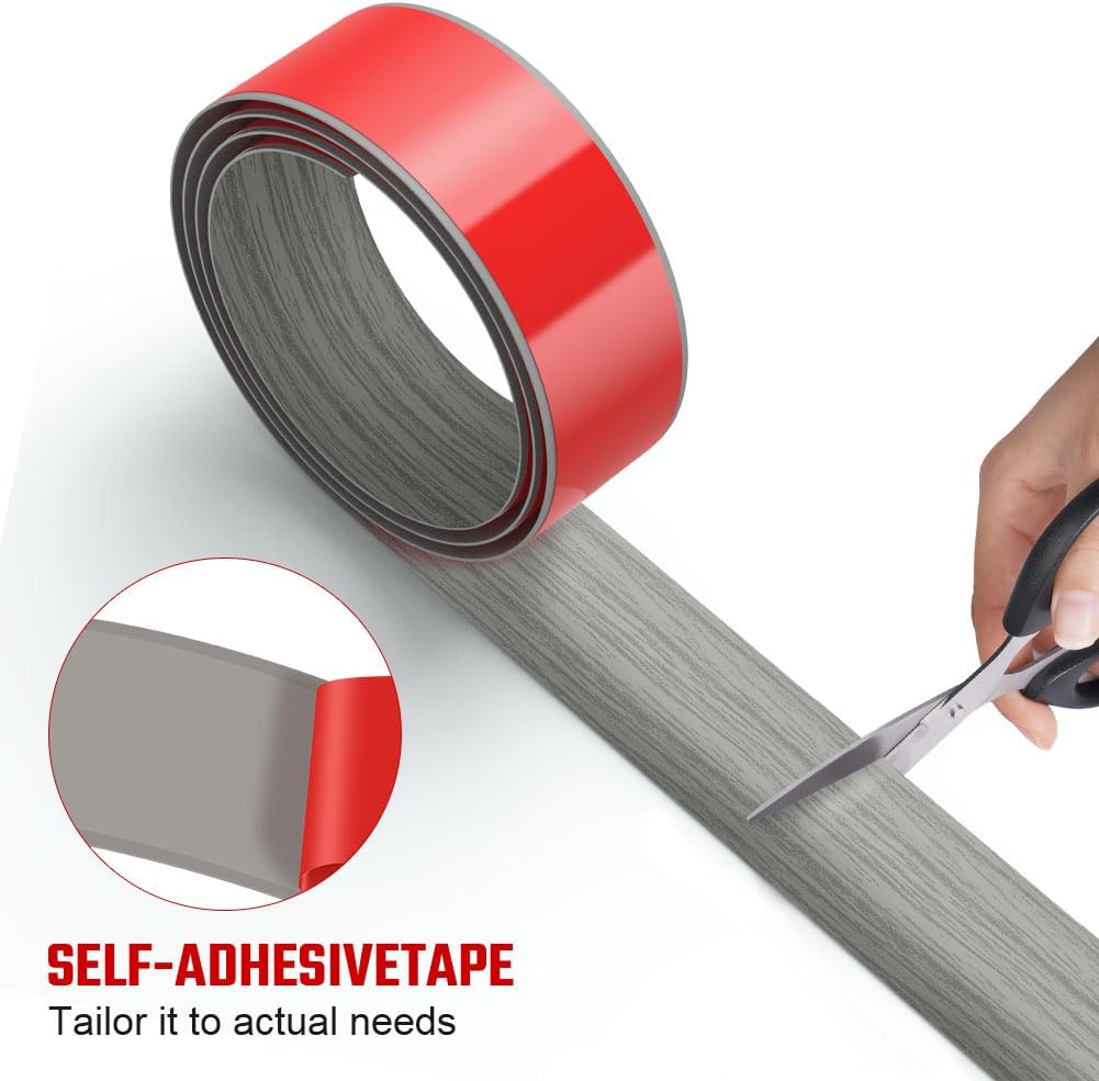 Thumbnail 2 de Flintronic 1.2M PVC Floor Transition Strip — 4cm Self-Adhesive Threshold Divider Bar