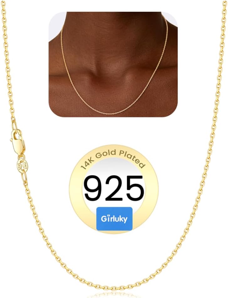 Thumbnail 5 de Girluky Sterling Silver Chain Necklace, 1.1mm