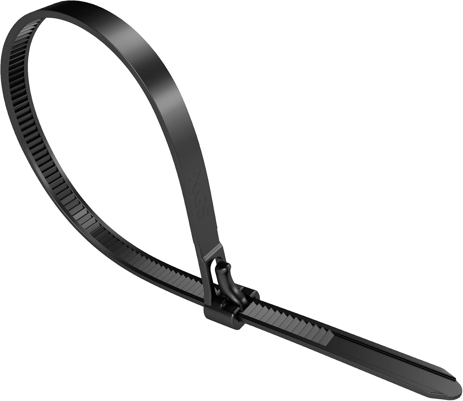 Detalle 2 de KabelDirekt – Colliers de serrage refermables, 100 unités, 7,4 mm x 300 mm, noir