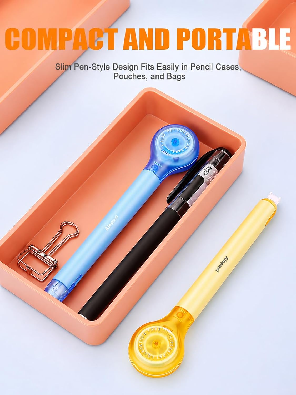 Detalle 2 de Alopuxi LPS-T9189 Correction Tape Pens, 5-Pack, 5 mm x 6 m