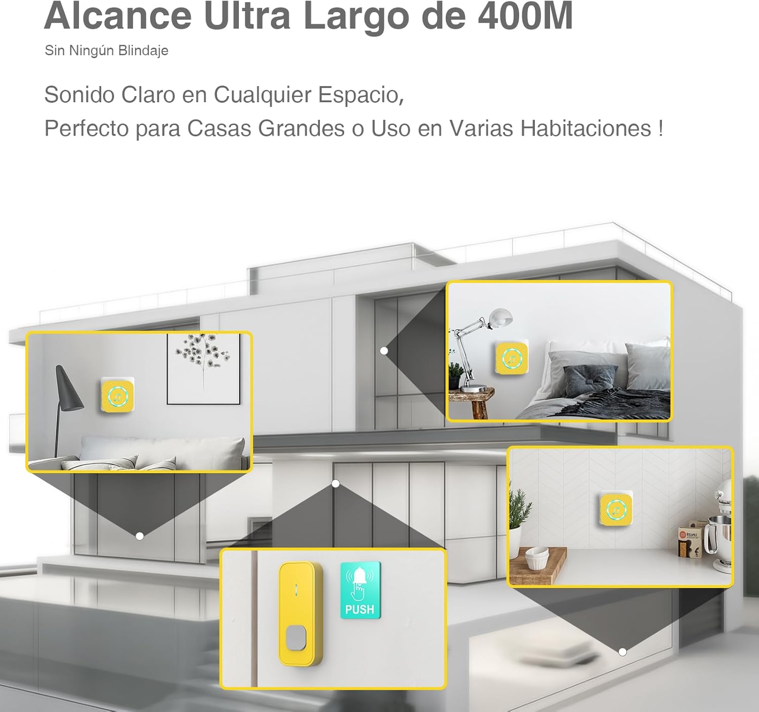 Detalle 2 de SURFOU Timbre inalámbrico 400 m