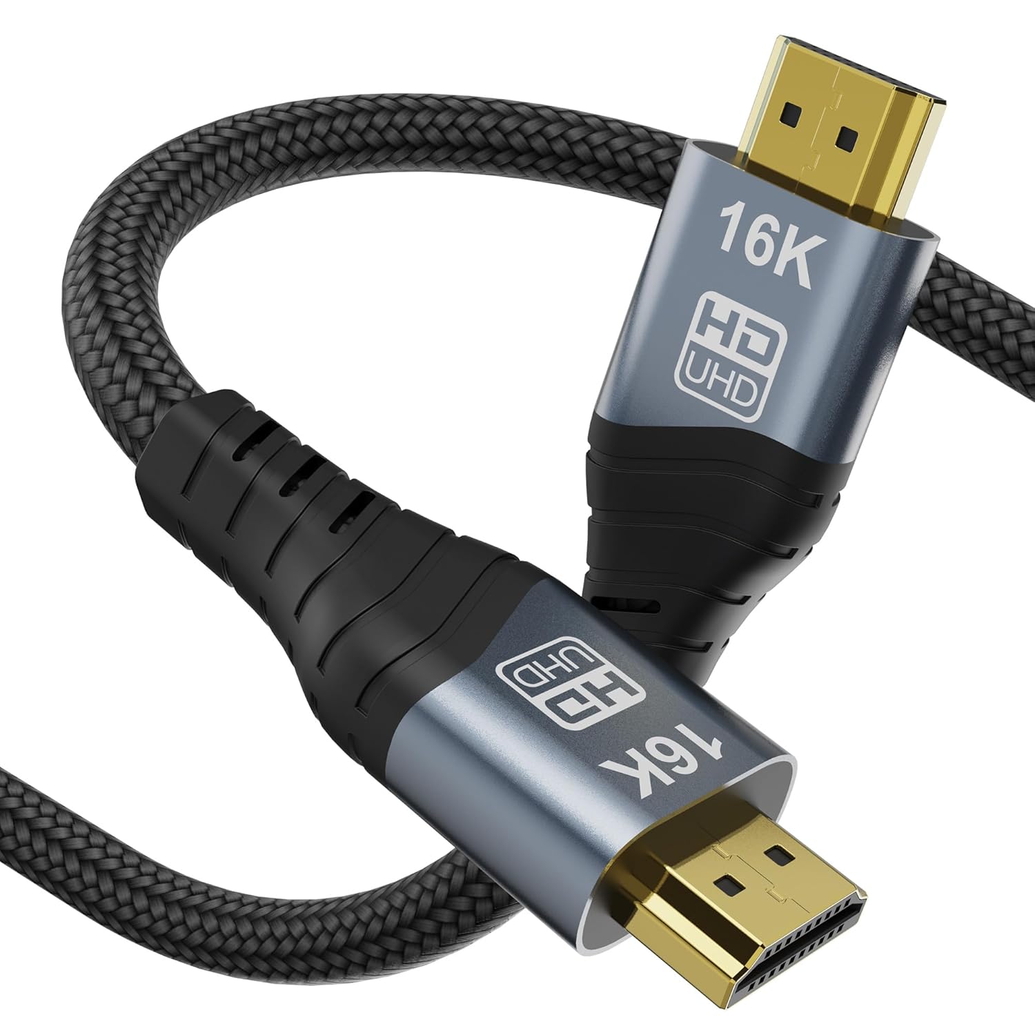 Detalle de YIWENTEC HDMI 2.2 Cable: Real UHD HDR 96Gbps, 16K/8K/4K Refresh — 1m
