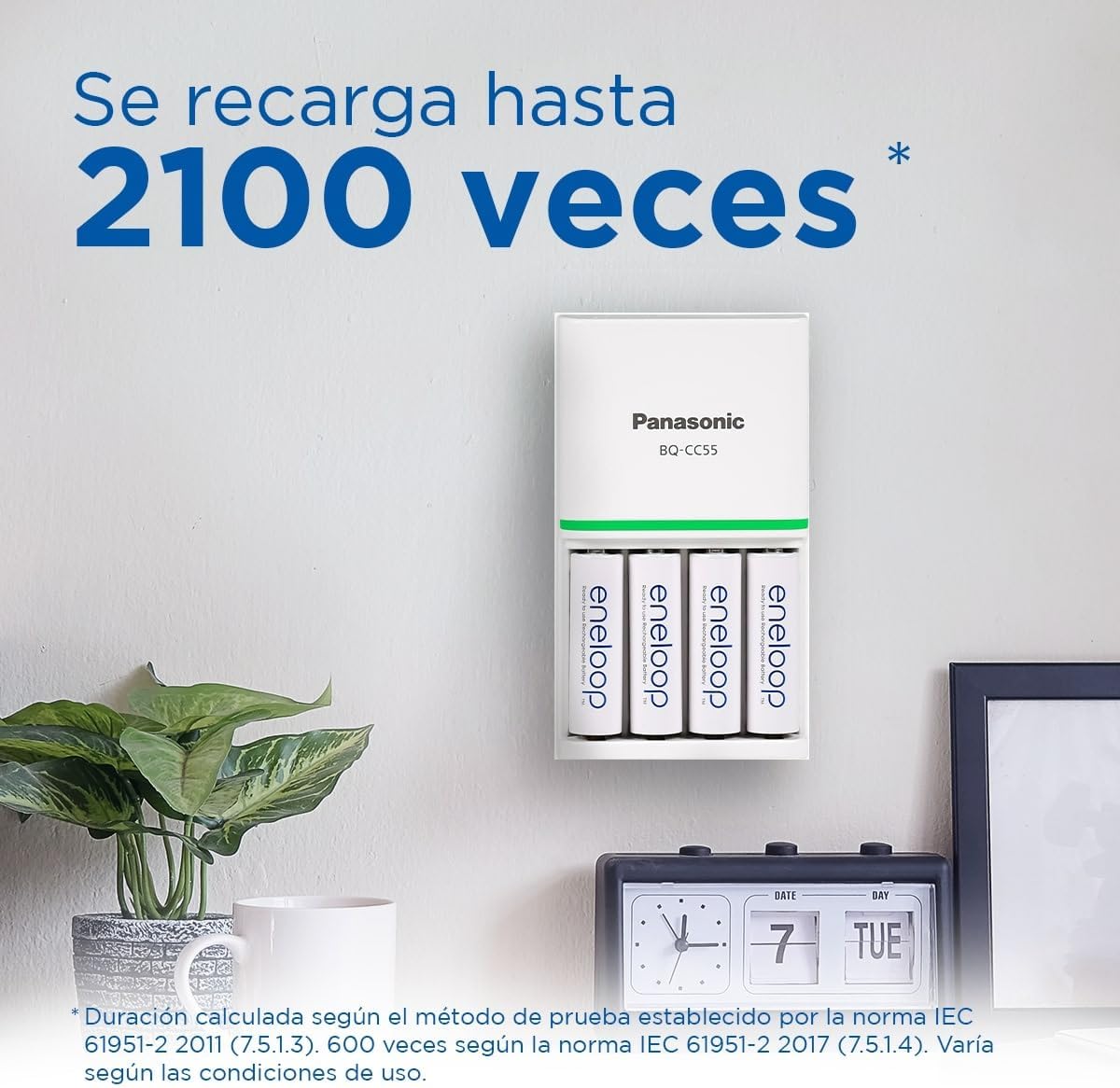 Detalle de eneloop Pilas Recargables AA 2000 mAh