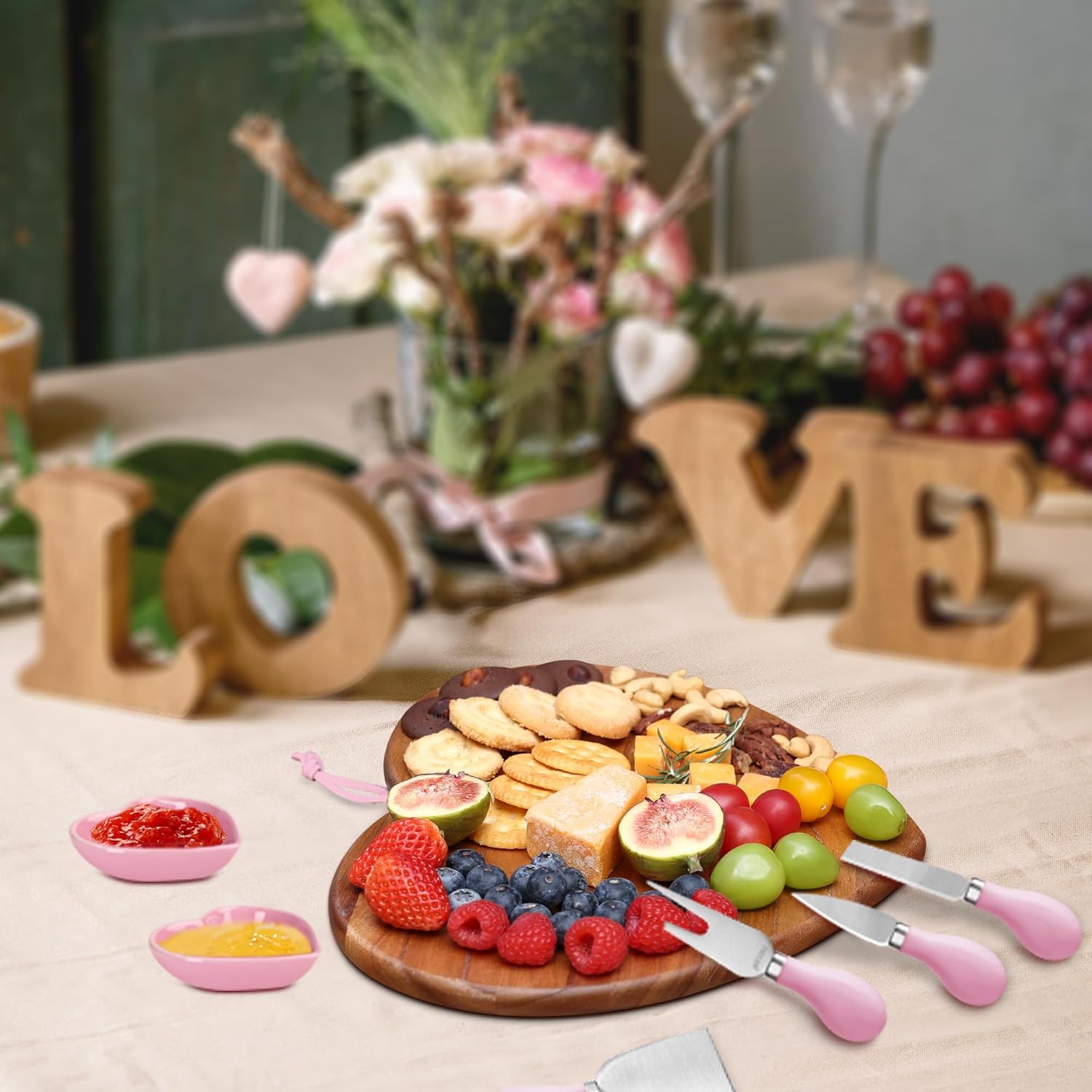 Thumbnail 4 de hecef 7pcs Cheese Board Set 12x10.3 in 💝