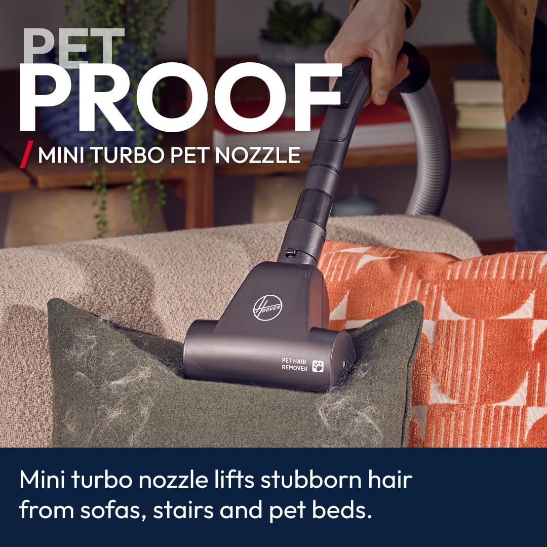 Detalle 2 de Hoover HP1 Pet Powerful Cylinder Vacuum Cleaner with Pet Hair Tool (HP120PET)