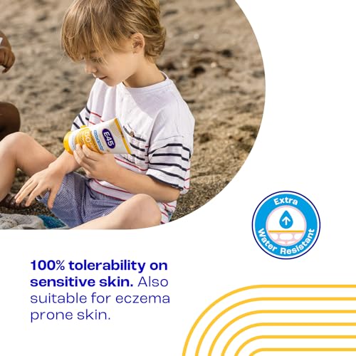 Detalle de E45 Kids & Baby Sun Lotion SPF 50+ for Sensitive Skin – Gentle UVA/UVB Protection with Avocado Oil