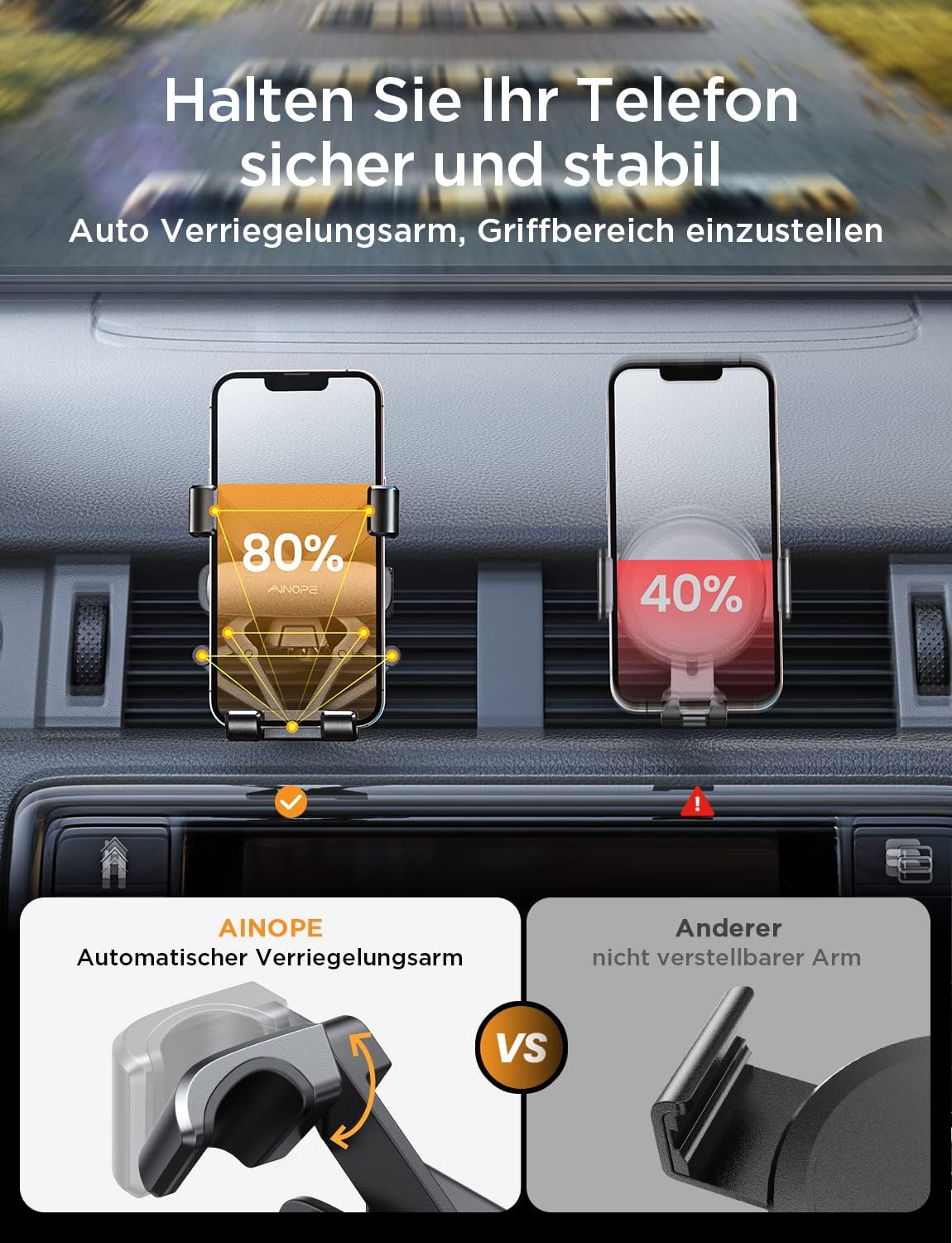 Detalle 2 de AINOPE Handyhalterung Auto Lüftung 2025