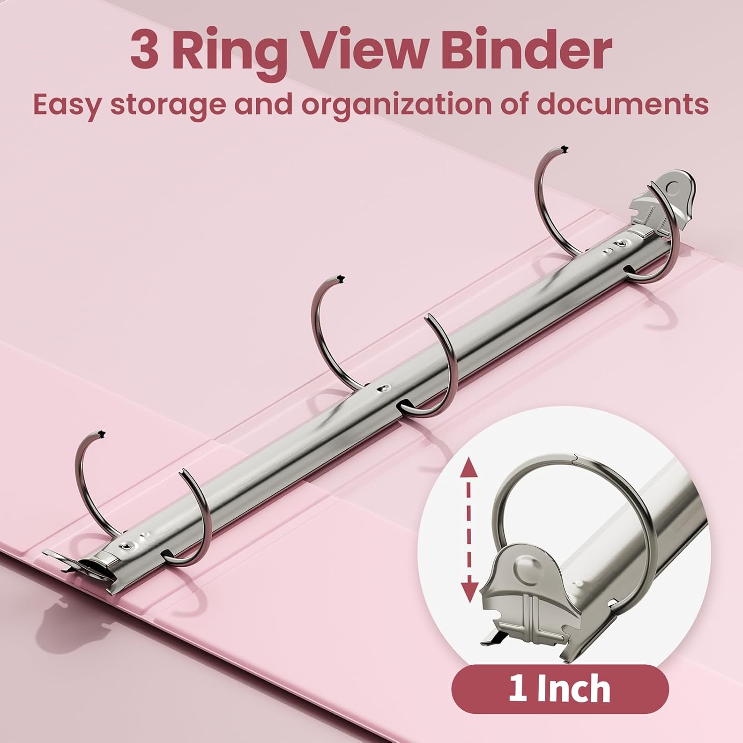 Detalle de SUNEE 3-Ring Binder, 1-Inch