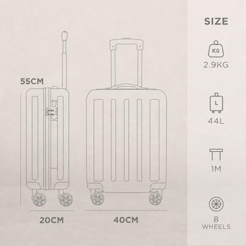 Thumbnail 3 de AVIO Jett 55cm Cabin Suitcase – Lightweight ABS Carry-On