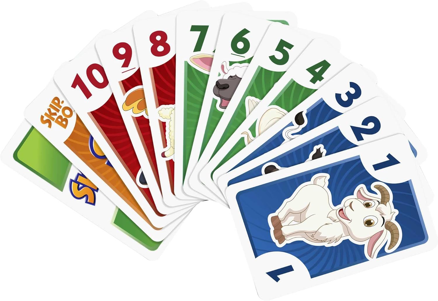 Thumbnail 2 de Mattel Skip-Bo Junior Kartenspiel – 2 Spielniveaus, 112 Karten, ab 5 Jahren, für 2–4 Spieler