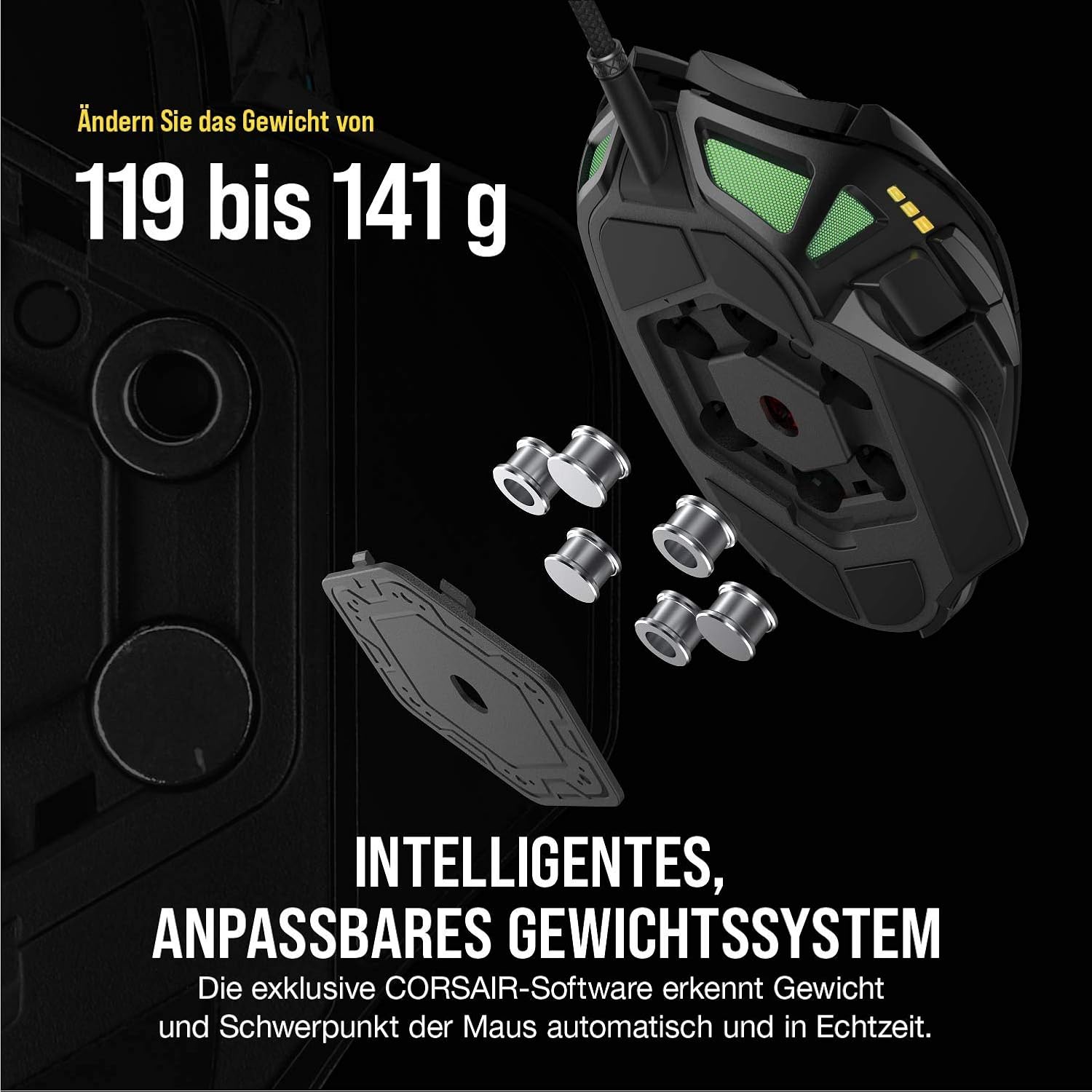 Detalle 2 de Corsair Nightsword RGB Gaming-Maus