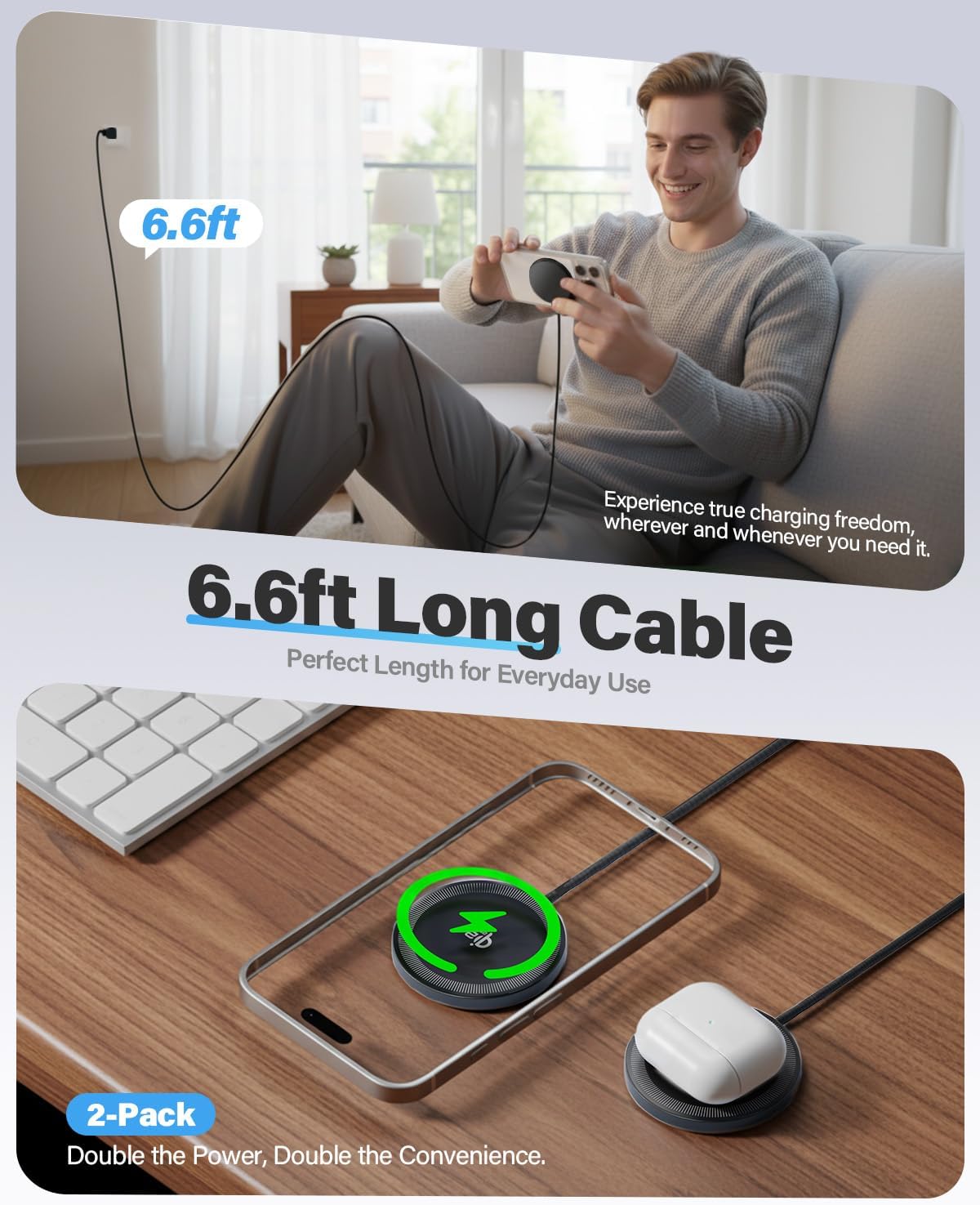 Detalle 2 de Magnetic Wireless Charger 25W