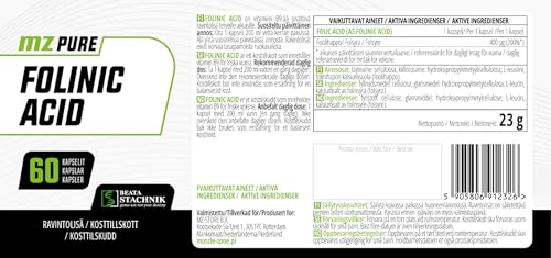 Thumbnail 4 de Acido Folinico 400 mcg – MZ Meet the zone, 60 capsule vegane (sale di calcio) per supporto metabolico